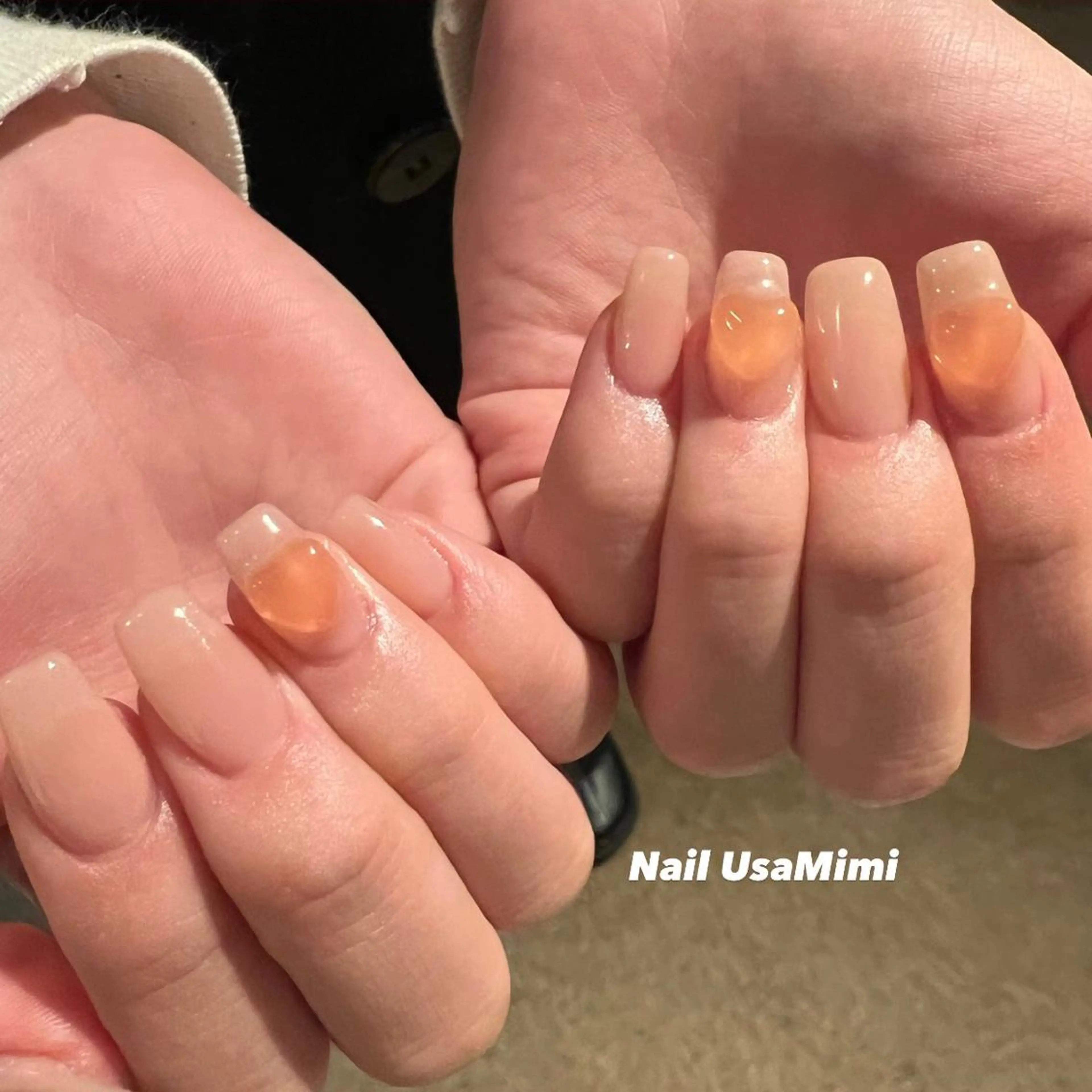 ネイル フットネイル ジェルネイル マグネットネイル 持ち込み ニュアンスネイル 本町ネイルNail UsaMimiのネイルデザイン