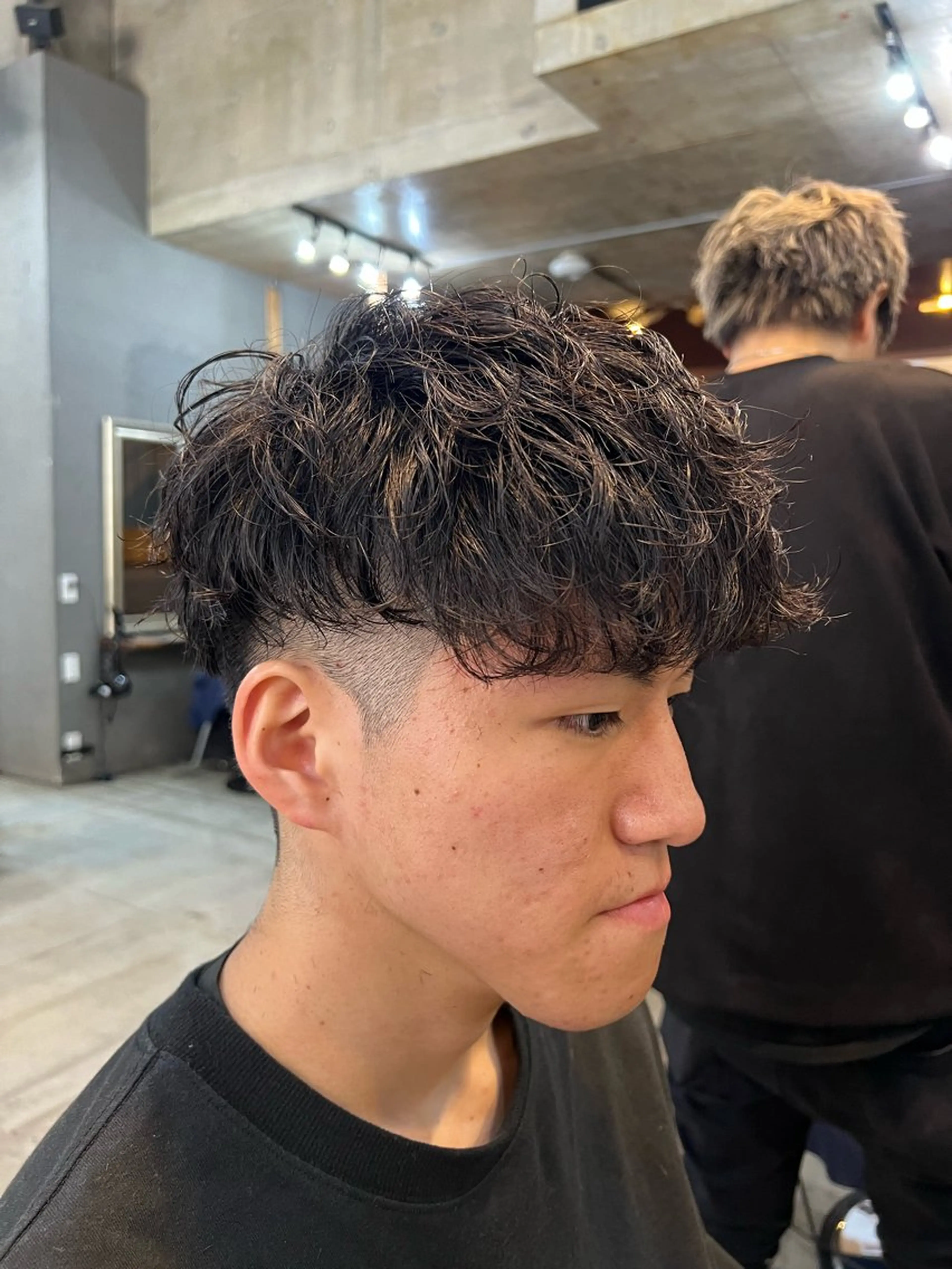 パーマ メンズ マッシュ メンズパーマ 刈り上げ スパイラルパーマ Men's NAM 八角のヘアスタイル