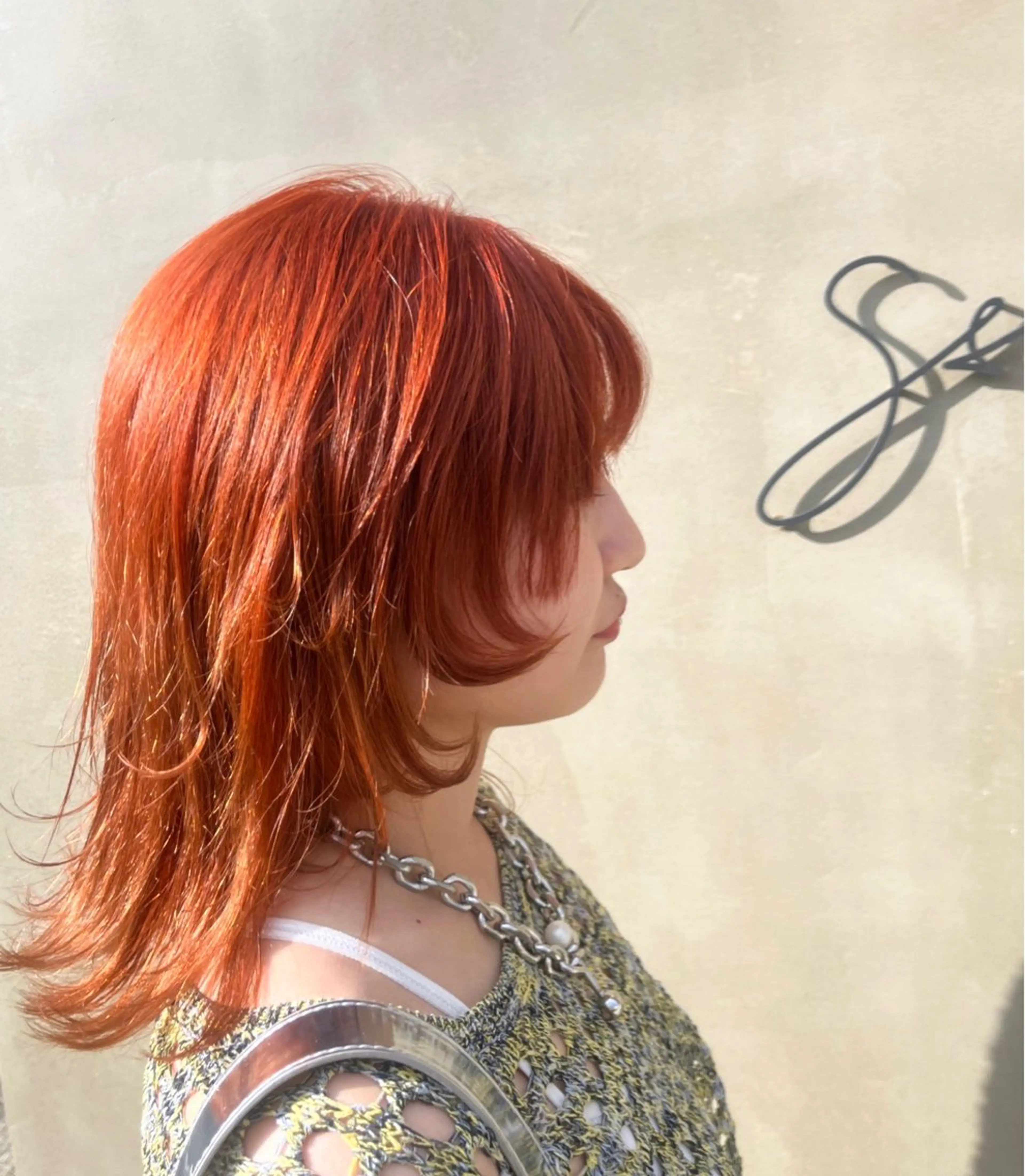 カラー オレンジ ヘアカラー 透明感Color🩶 髪質改善 ユウナ🦋のヘアスタイル