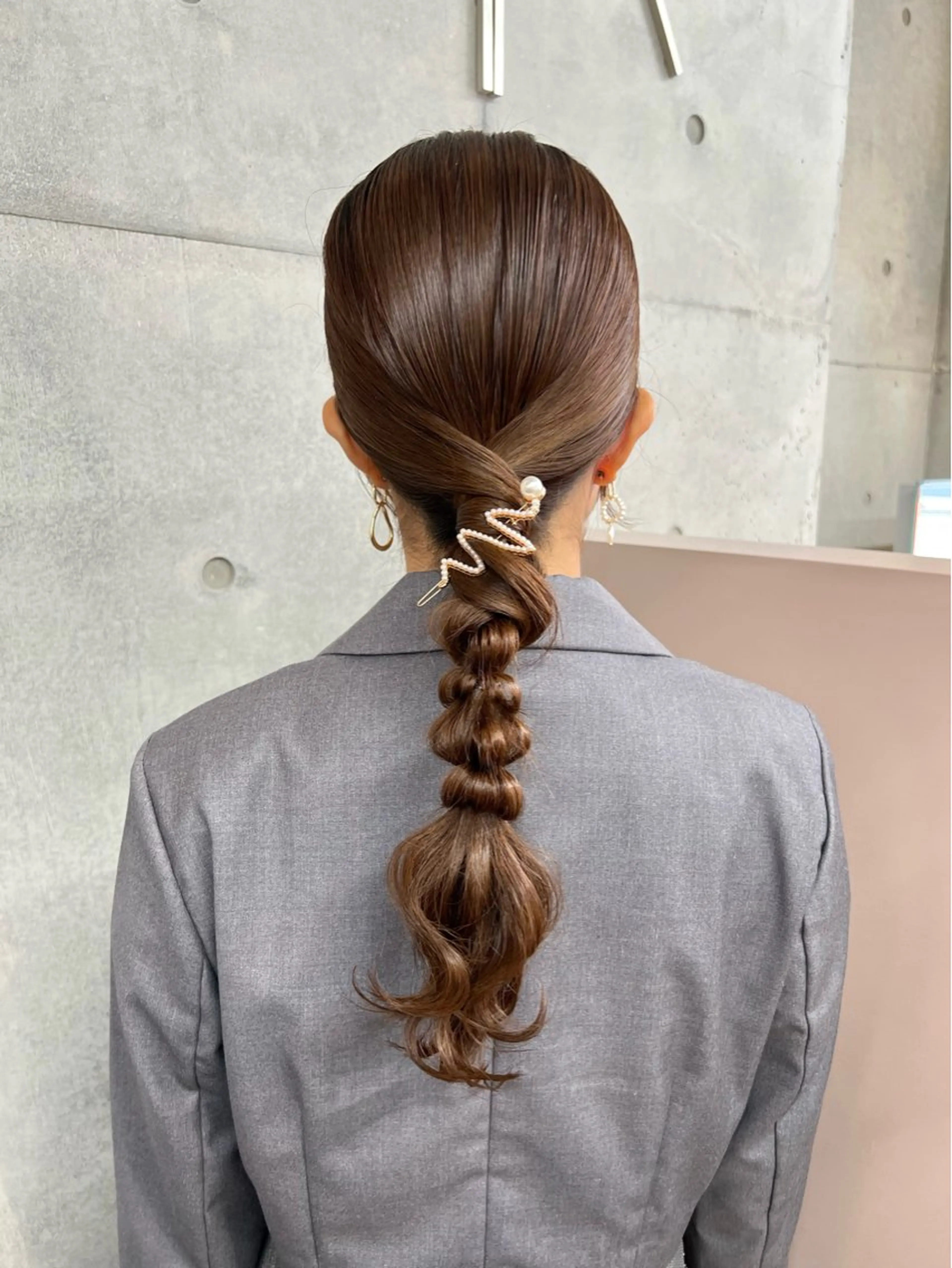 ロング ヘアセット カコ/レイヤーカット ヘアアレンジのヘアスタイル