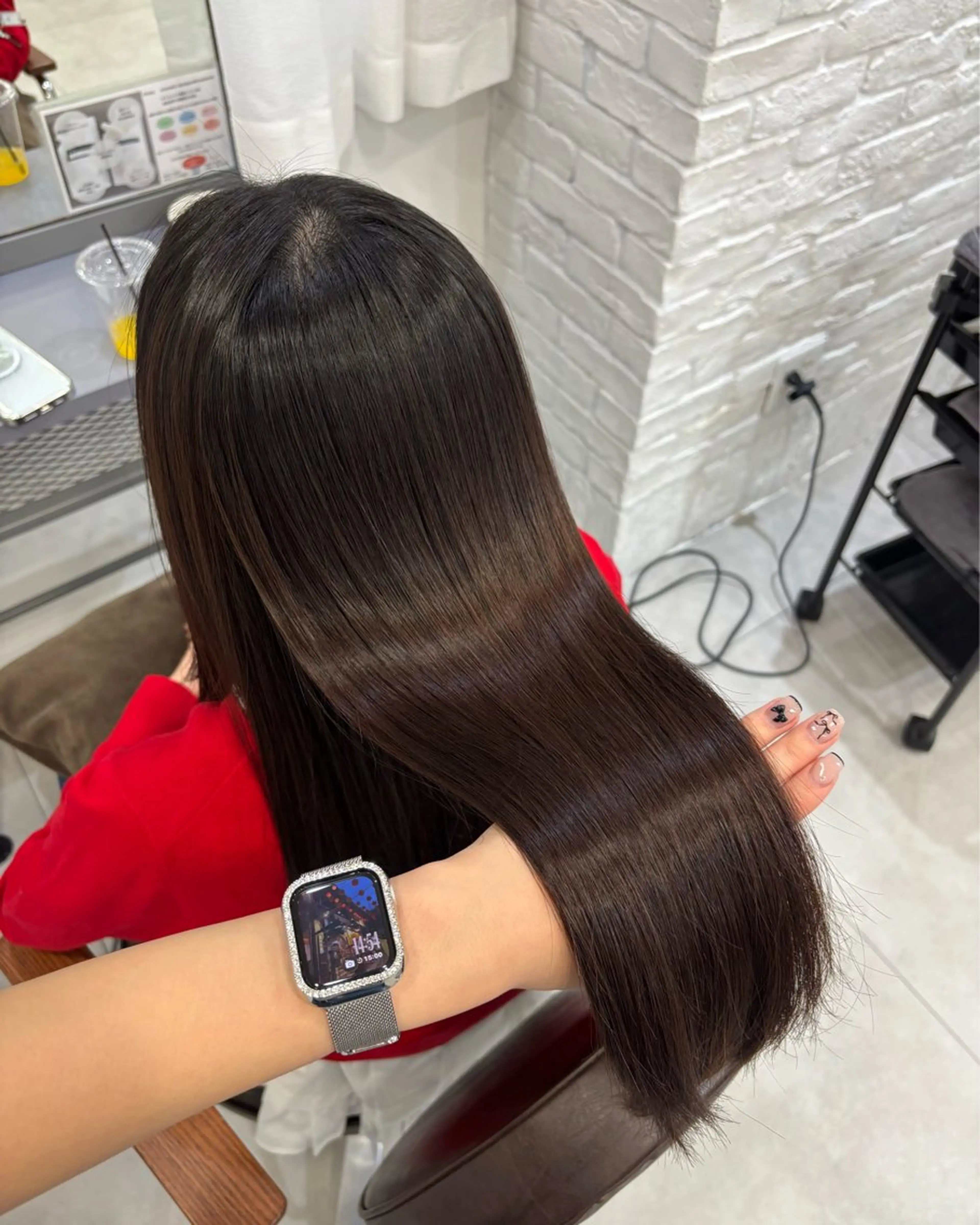 ロング カット 縮毛矯正 トリートメント 髪質改善特化🫧韓国 🇰🇷amiruのヘアスタイル