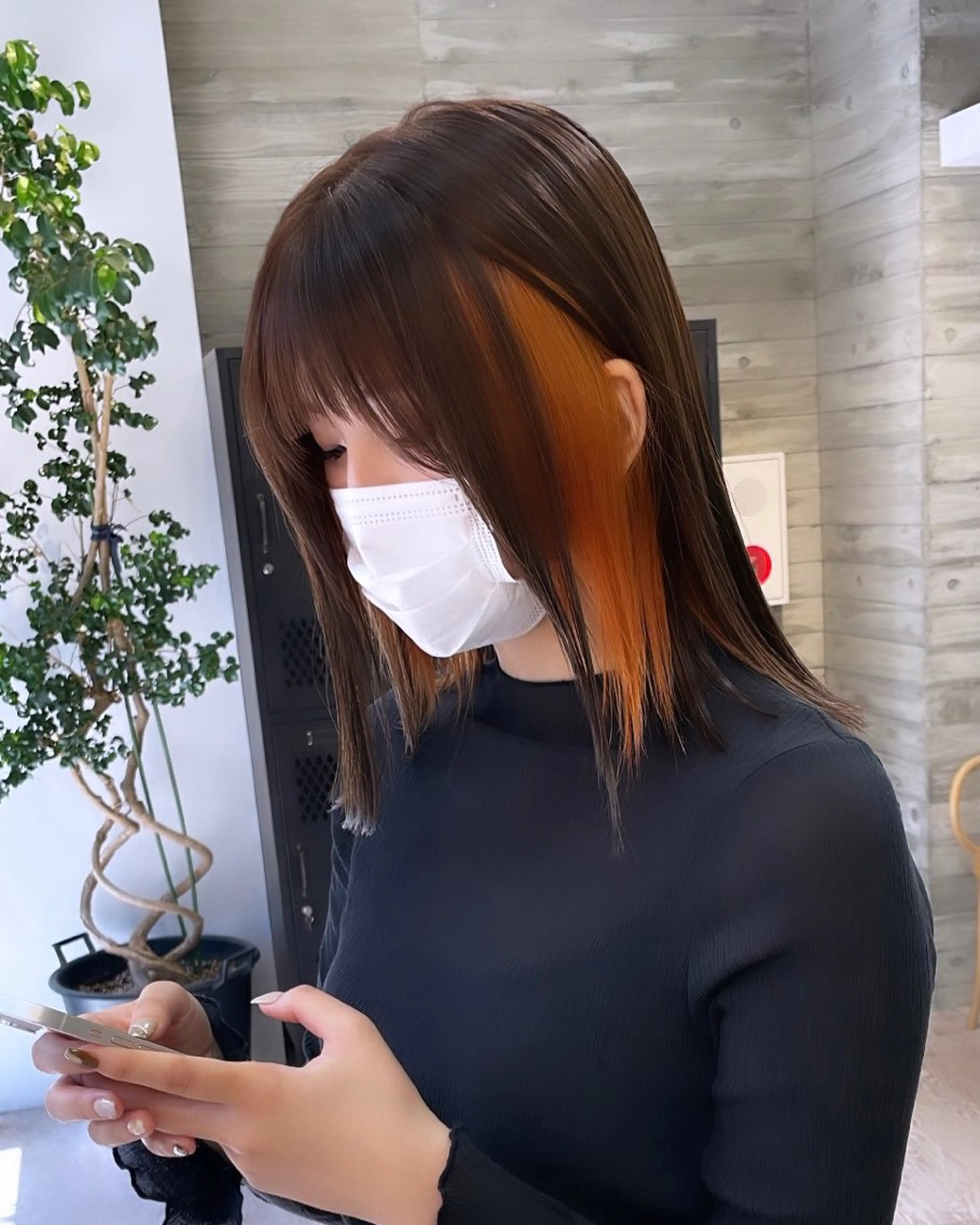 セミロング カラー ヘアアレンジ メンズ 抜きっぱなしブロンド ササキカズマのヘアスタイル