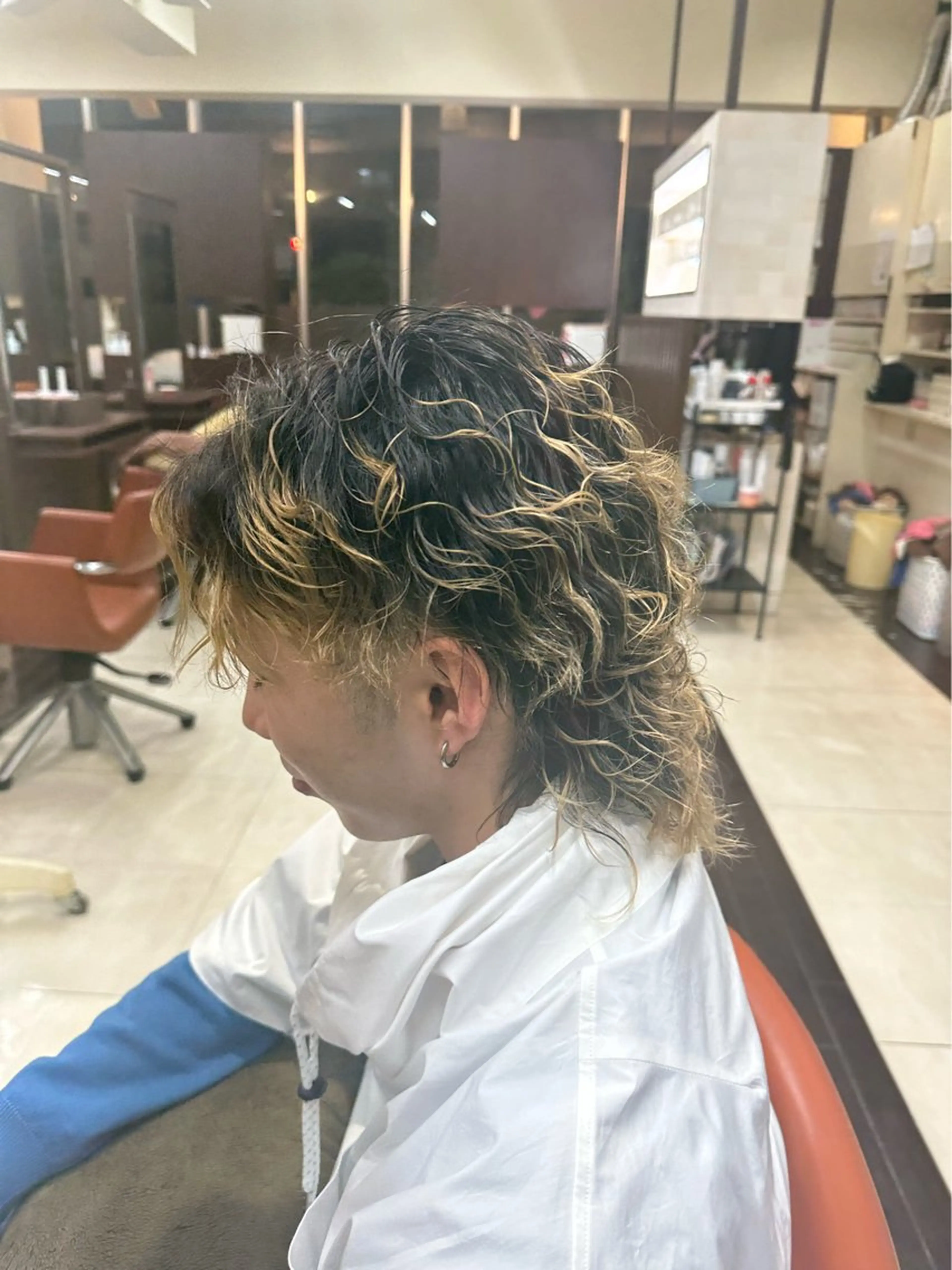 ミディアム カラー パーマ メンズ カット パーマ ヘアセット 毎月230人担当/ メンズヘア/清和武虎のヘアスタイル