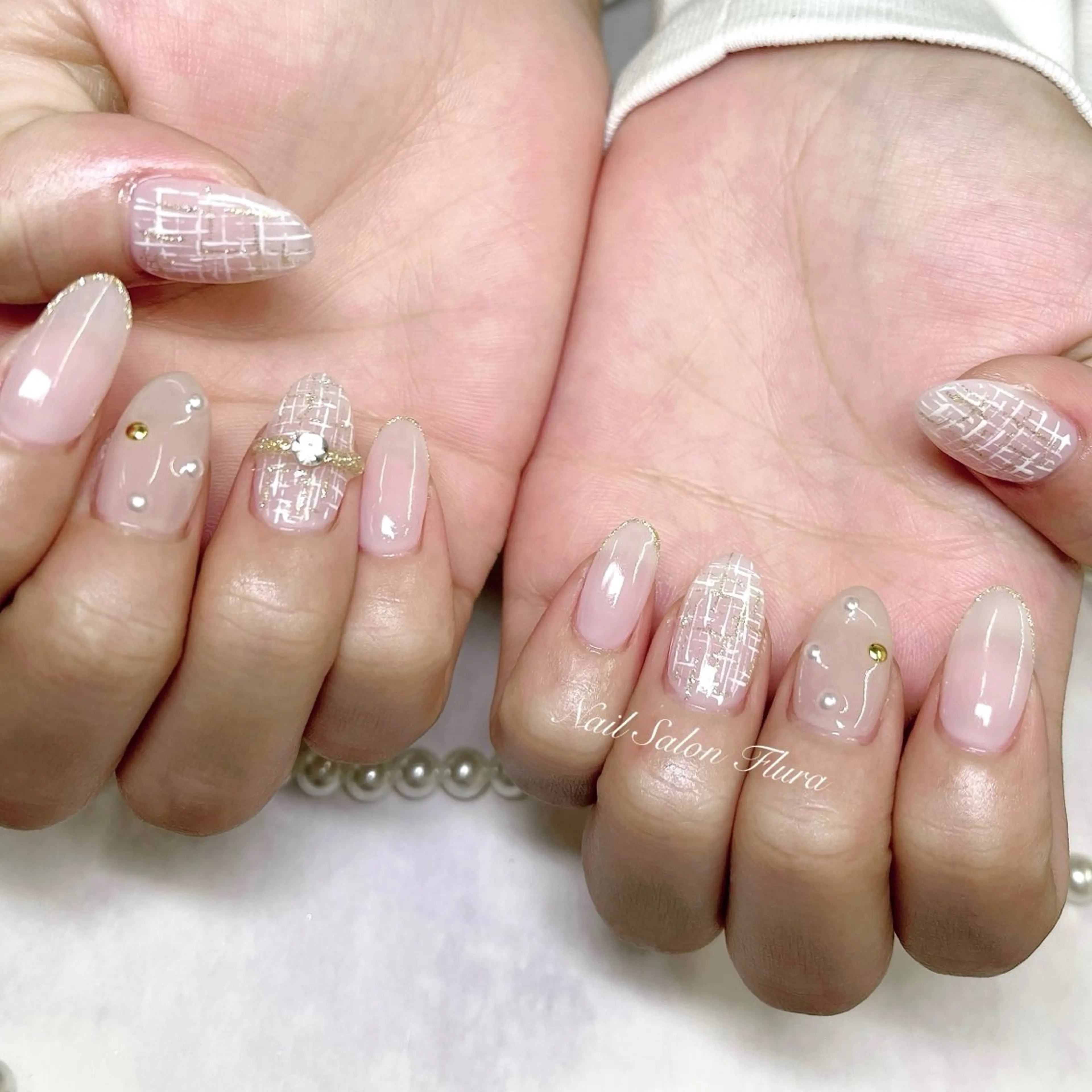 ネイル ツイードネイル NAILSALON Flura所属・NailSalon Fluraのネイルデザイン