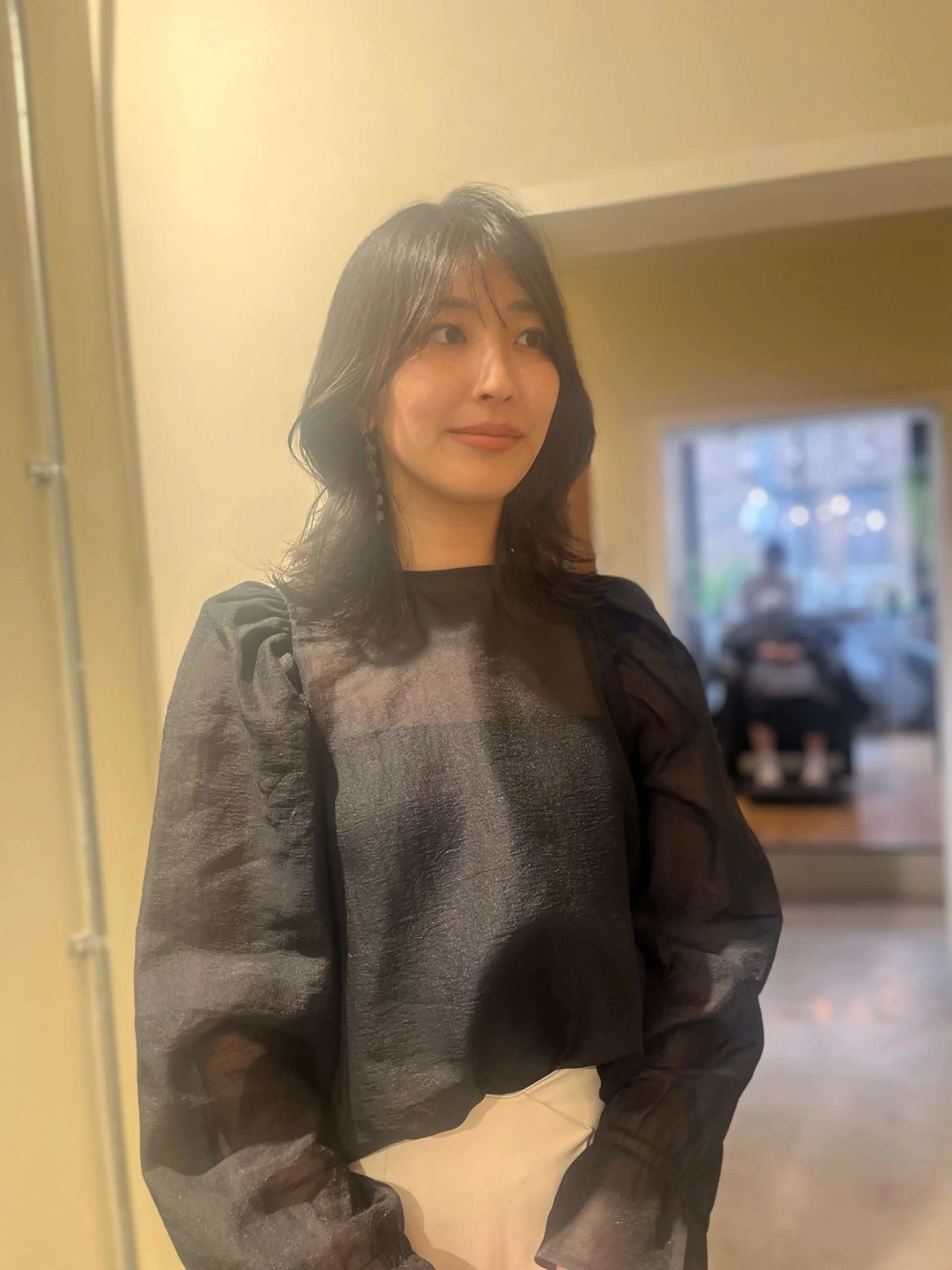 セミロング カット トリートメント ヘッドスパ ヘアセット 🦮shiori アイドルオタク🦮のヘアスタイル