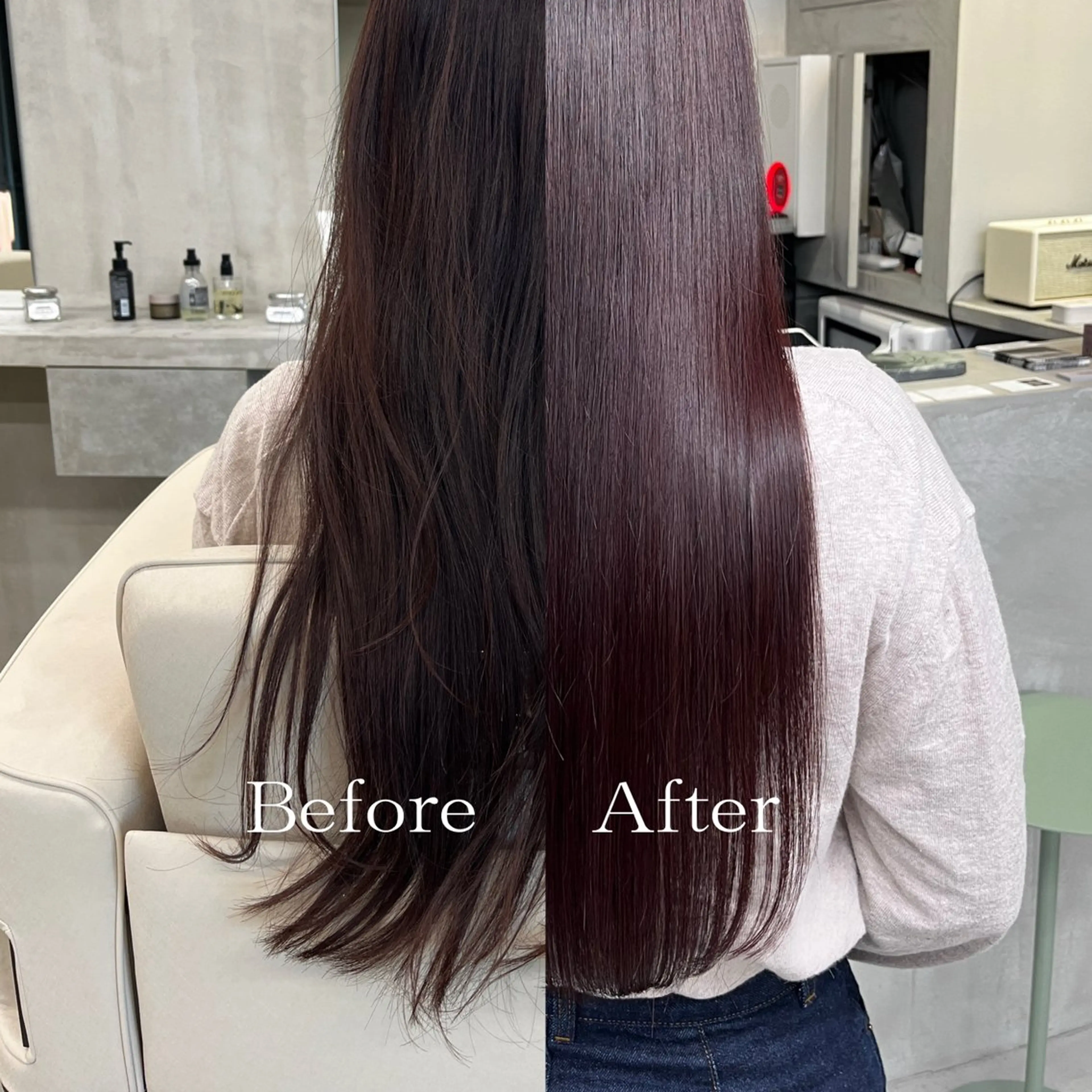 セミロング トリートメント ヘッドスパ THE AWESUM所属・艶神/髪質根本改善 韓国発プリンセスケアのヘアスタイル