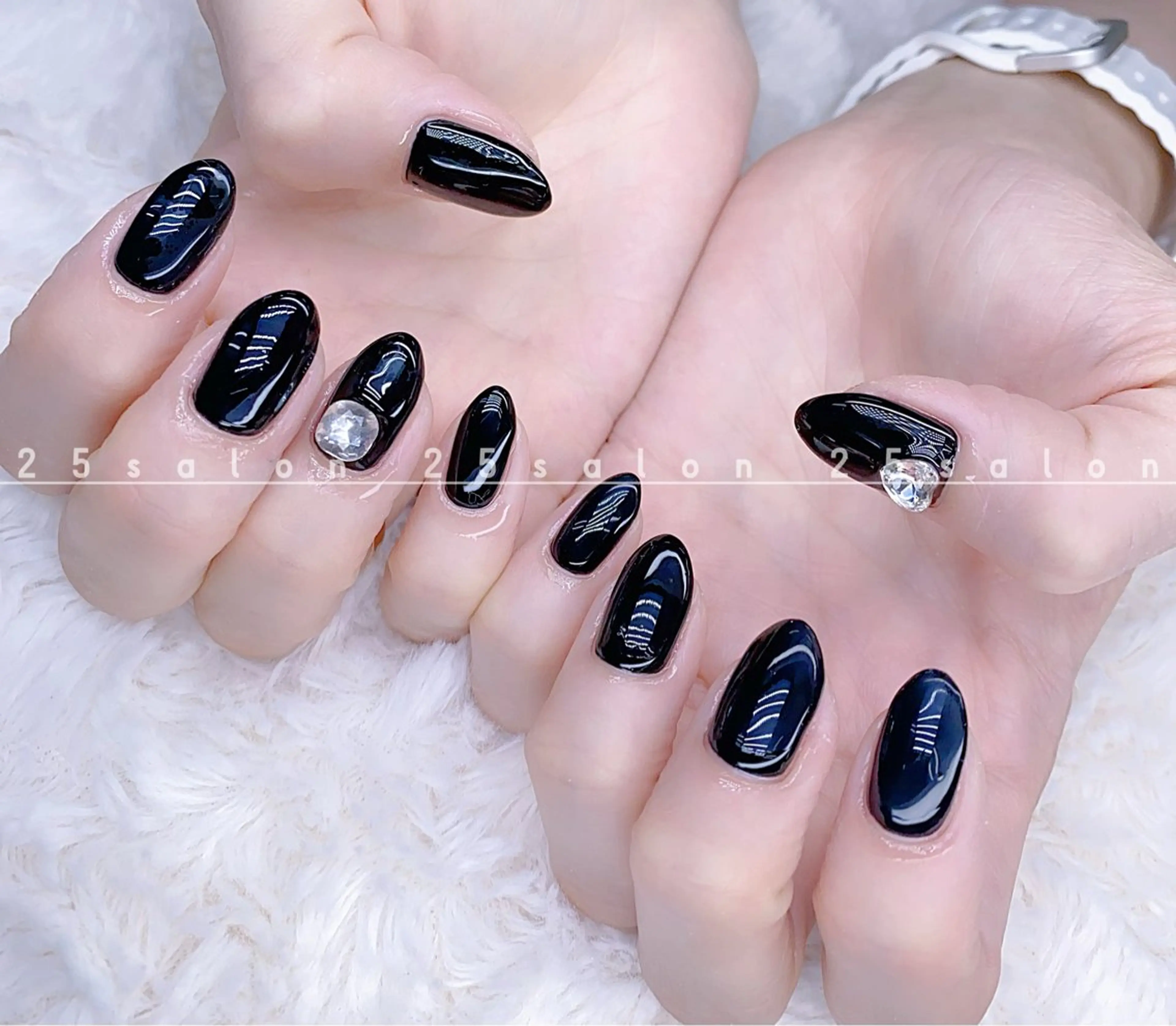 ネイル ジェルネイル 韓国ネイル ニュアンスネイル パラジェル ワンホンネイル 2 5のマツエク・マツパデザイン