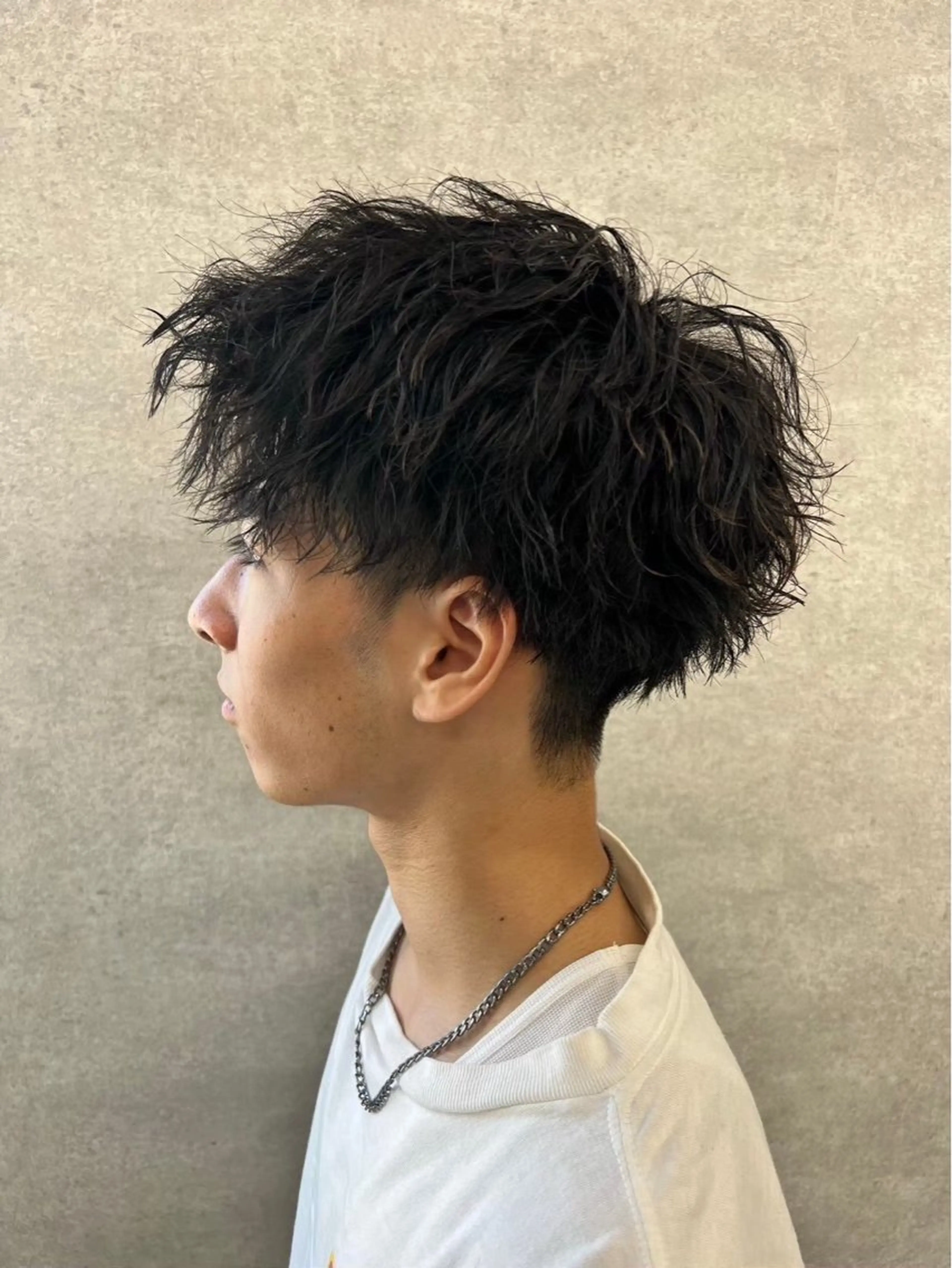 ミディアム カラー パーマ メンズ カット パーマ 🔥メンズ特化🔥 藍斗のヘアスタイル