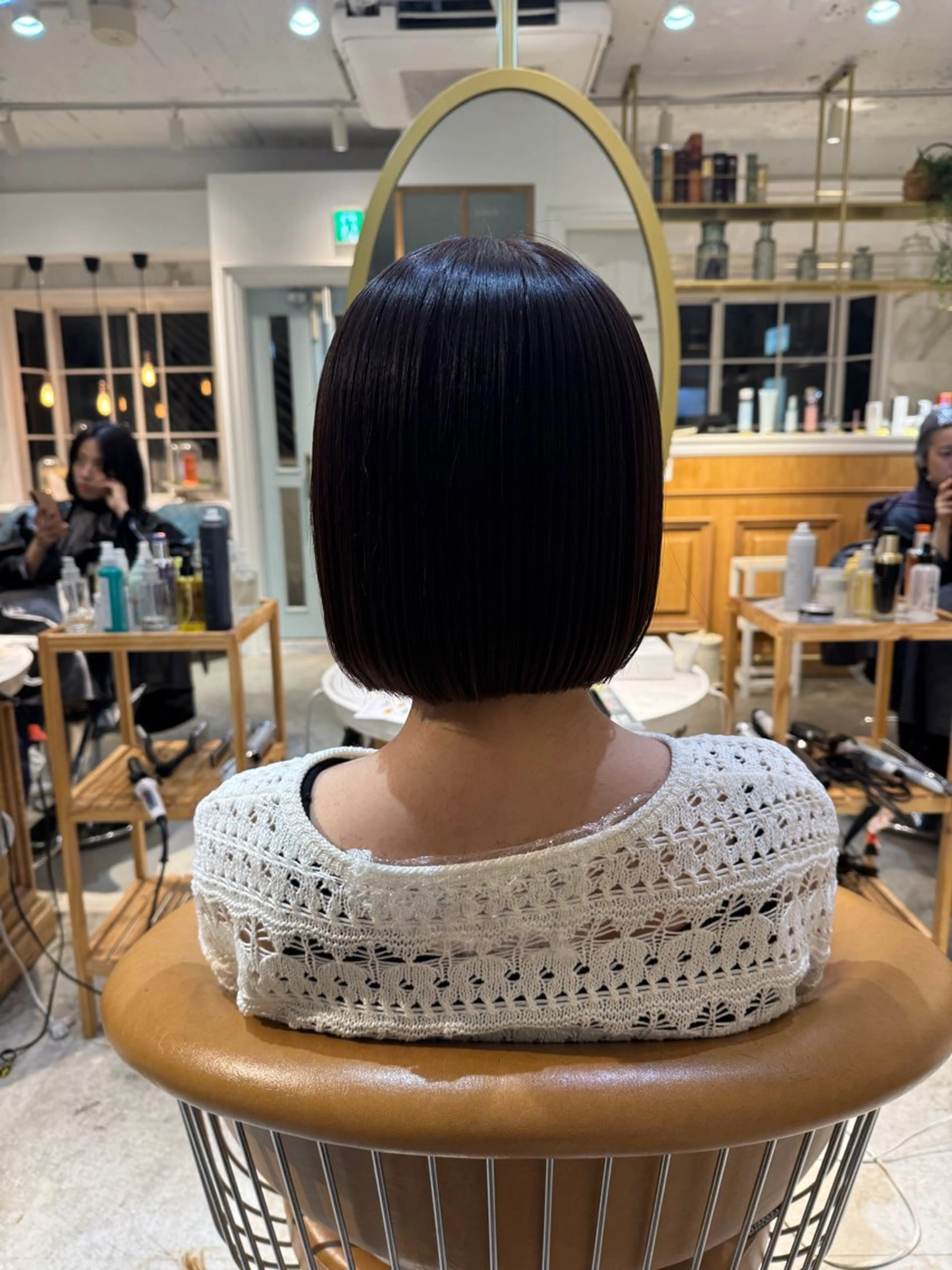 ミディアム ボブ 髪質改善 縮毛矯正 カット ヘアカラー トリートメント ヘアセット 髪質改善/ボブ /韓国/erikoのヘアスタイル
