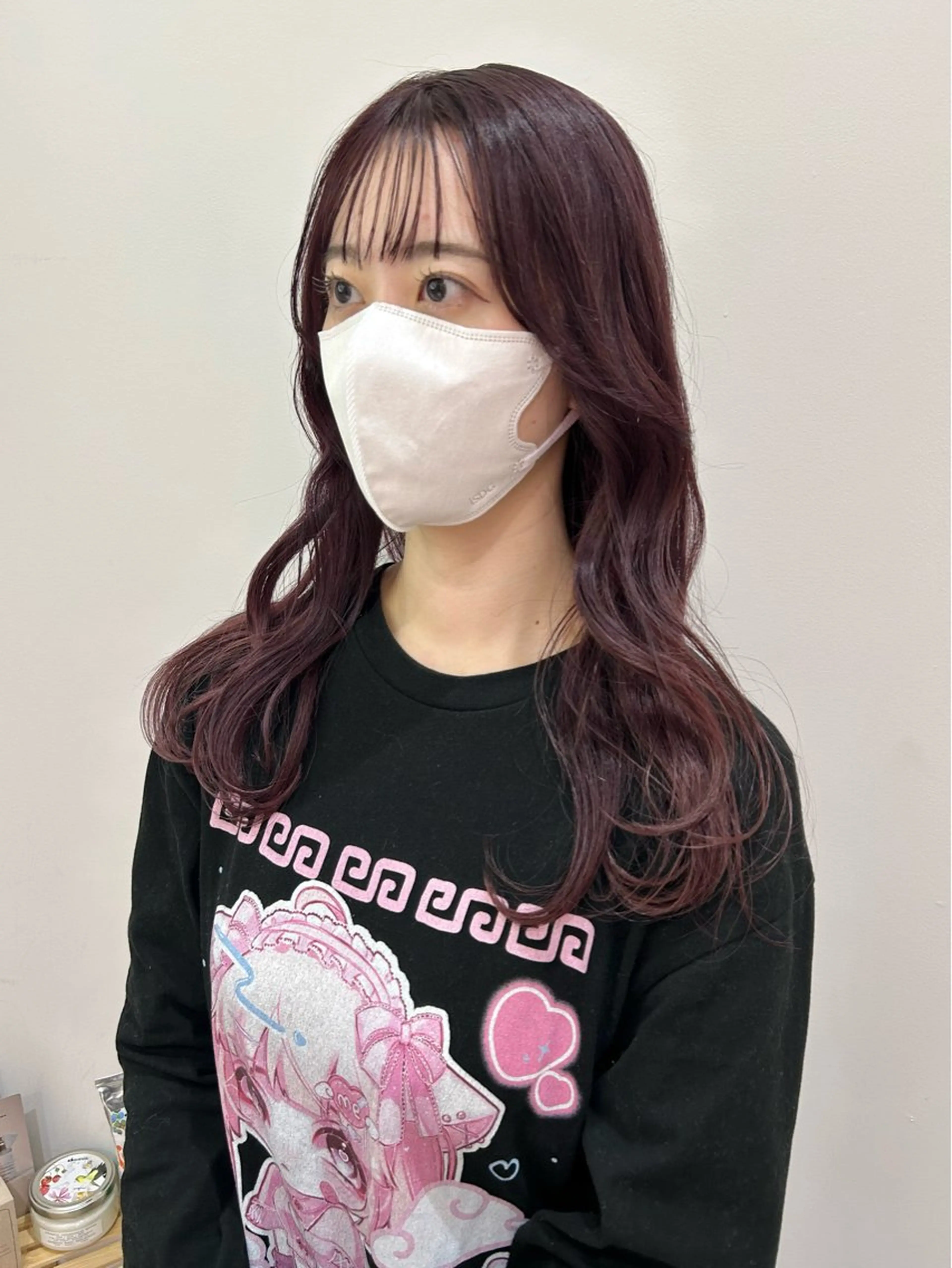 ロング カラー ラベンダーカラー ピンクカラー ピンクラベンダー カット ヘアカラー レイヤー/お顔まわり 暖色カラー🍑Amiのヘアスタイル