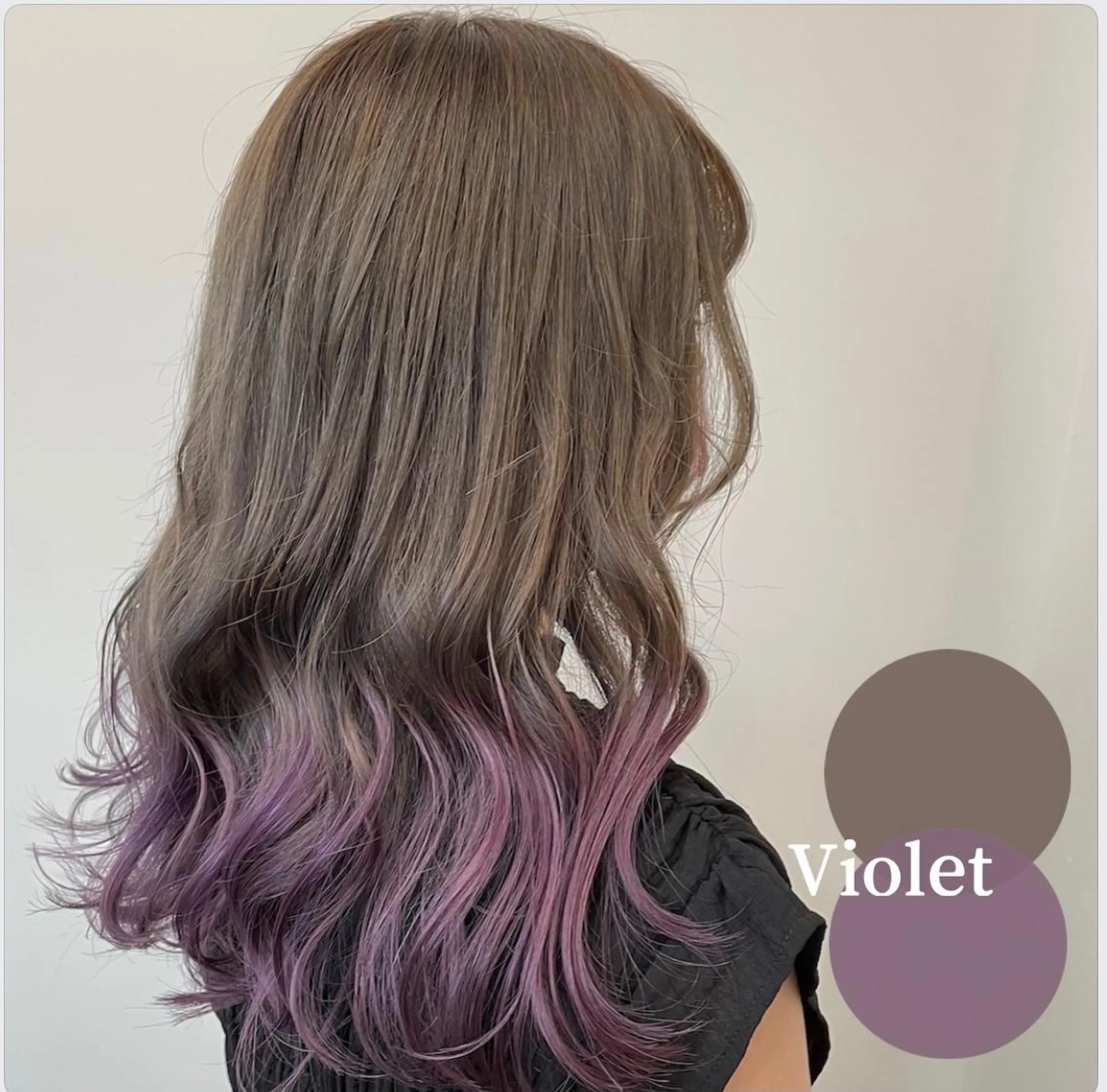 セミロング カラー eyelash イシワタリ🦢のマツエク・マツパデザイン