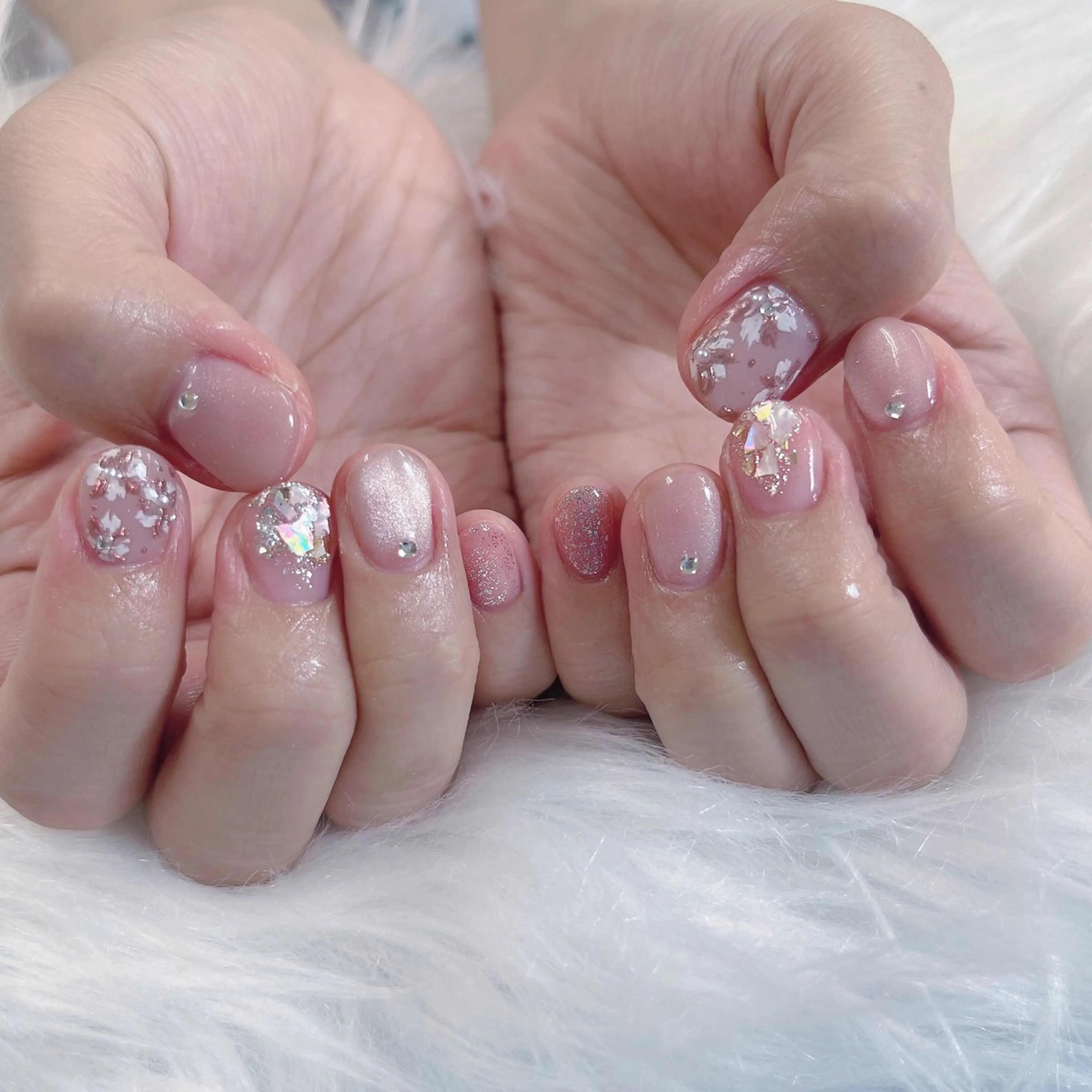 ネイル ハンドネイル Maya 🧊🫧‪のネイルデザイン