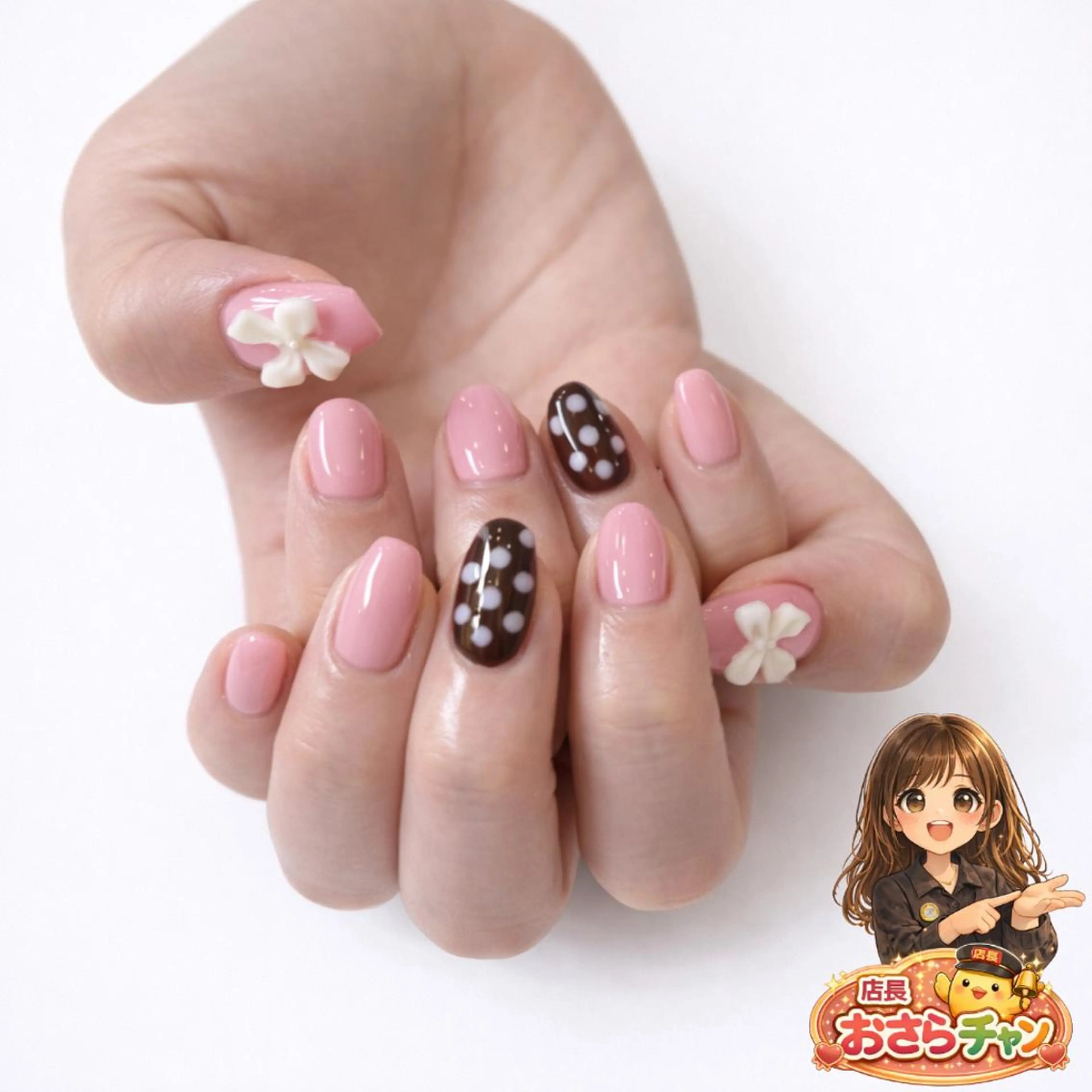 ネイル ワンカラーネイル リボン バレンタイン 🌺パーソナルカラー 🌺ネイル SARAのネイルデザイン