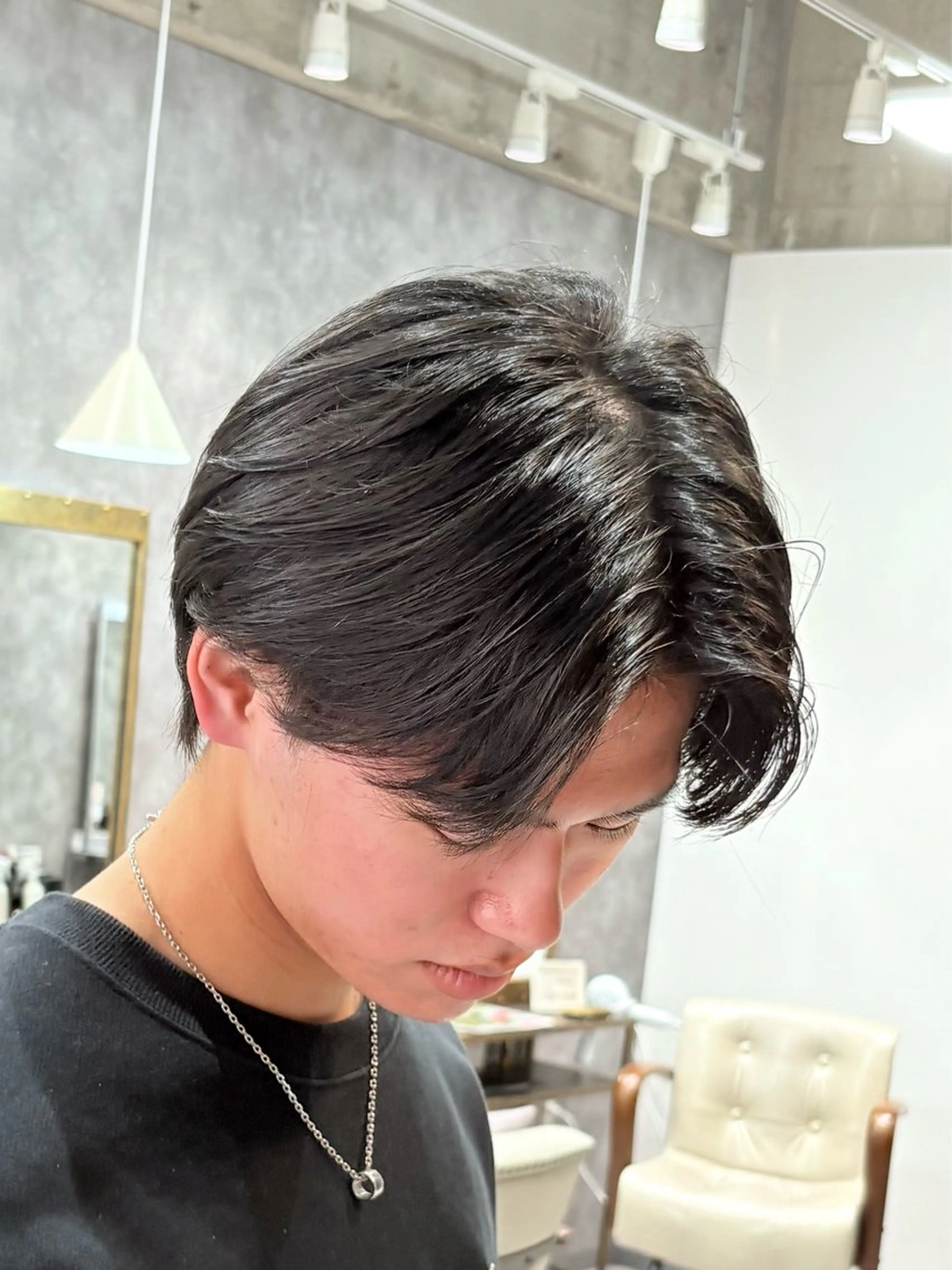 【人気Ｎｏ．3/MEN'S限定】メンズカット＋ナチュラルパーマ(ニュアンスパーマ、シャドウパーマなど)¥9500の写真