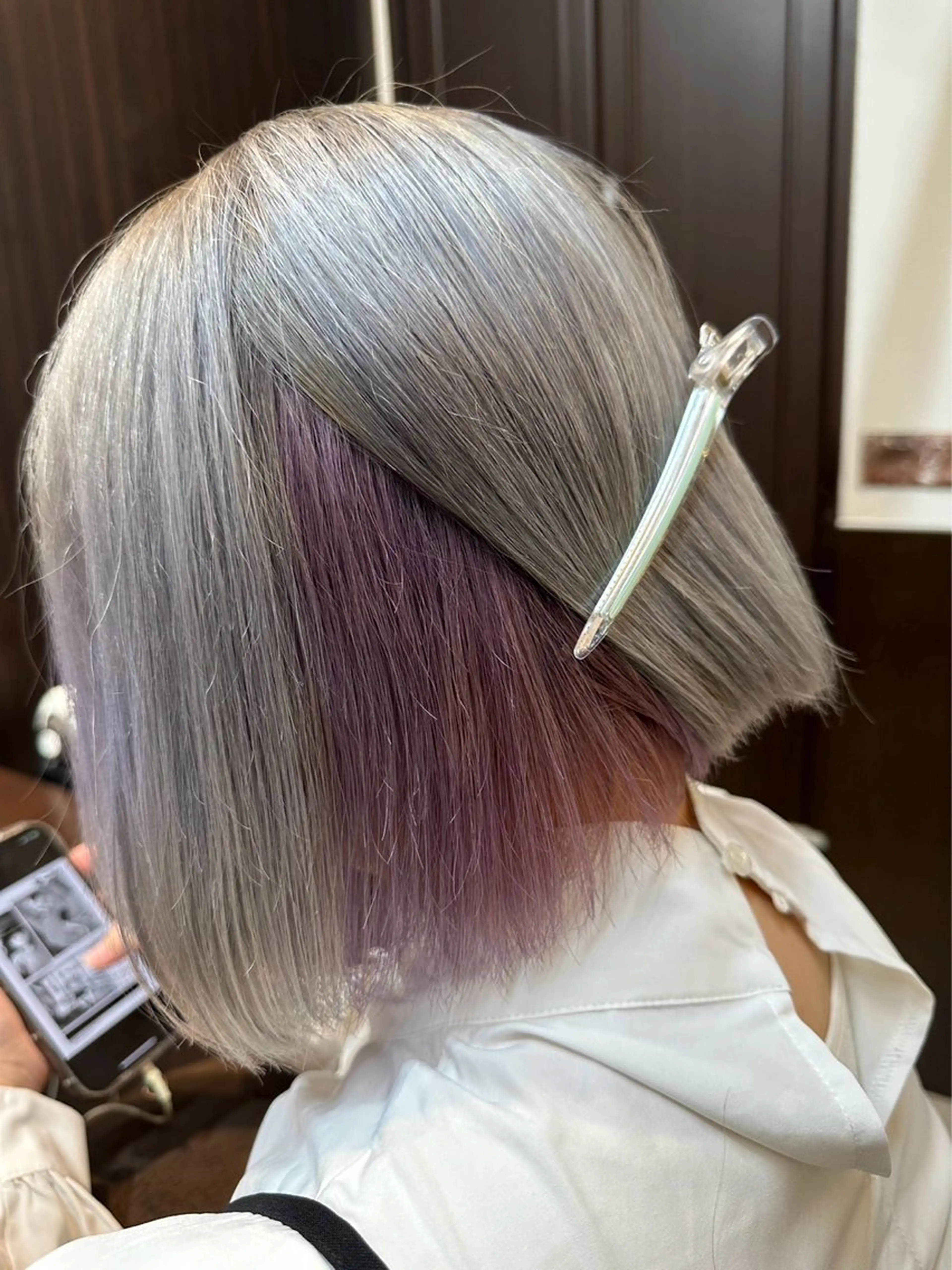 ショート パープルカラー STREAM HAIR所属・🍒 SANA🍒のヘアスタイル