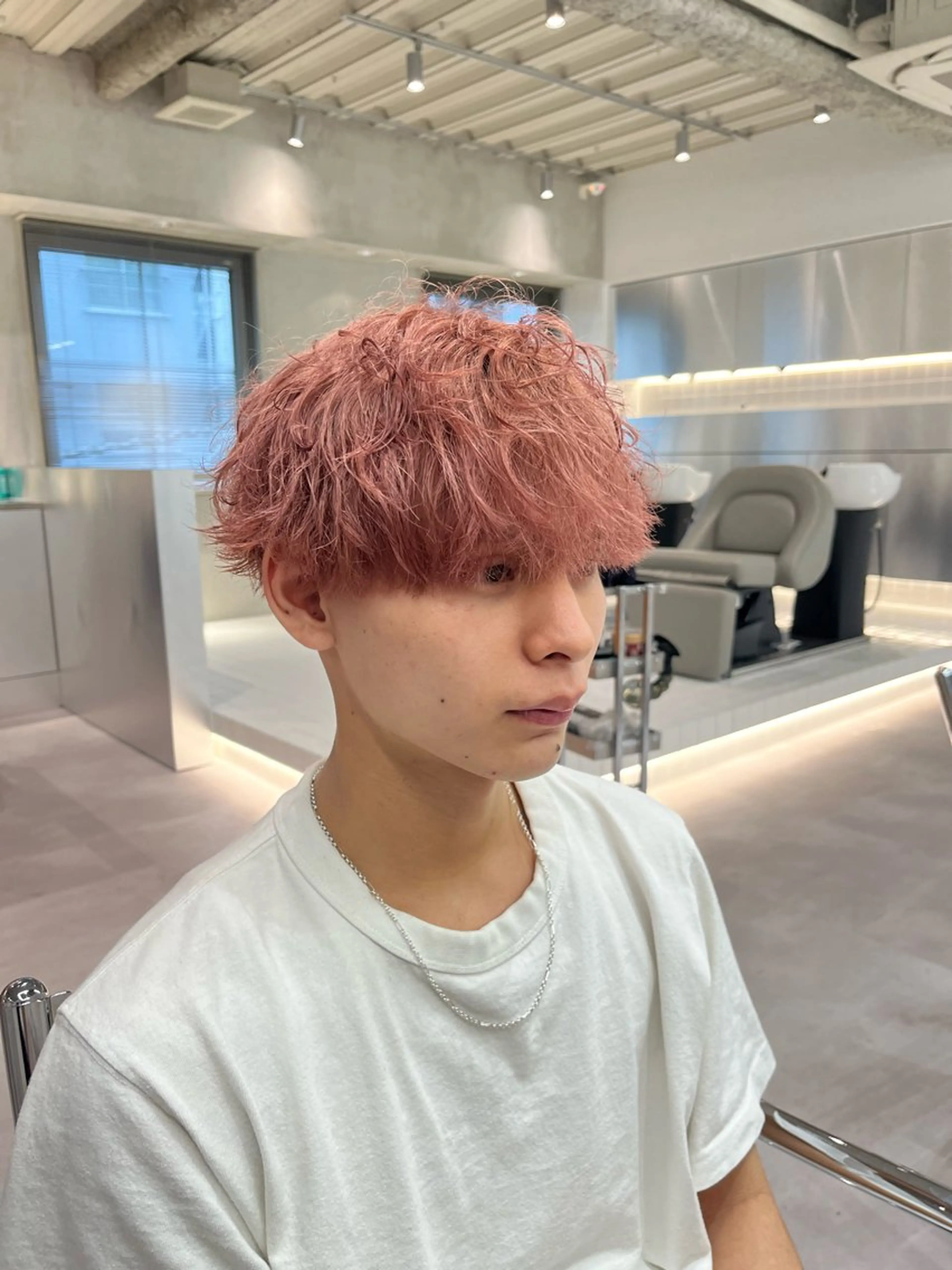 ショート カラー メンズ soen所属・⚡メンズパーマフ ェードカットTomyのヘアスタイル