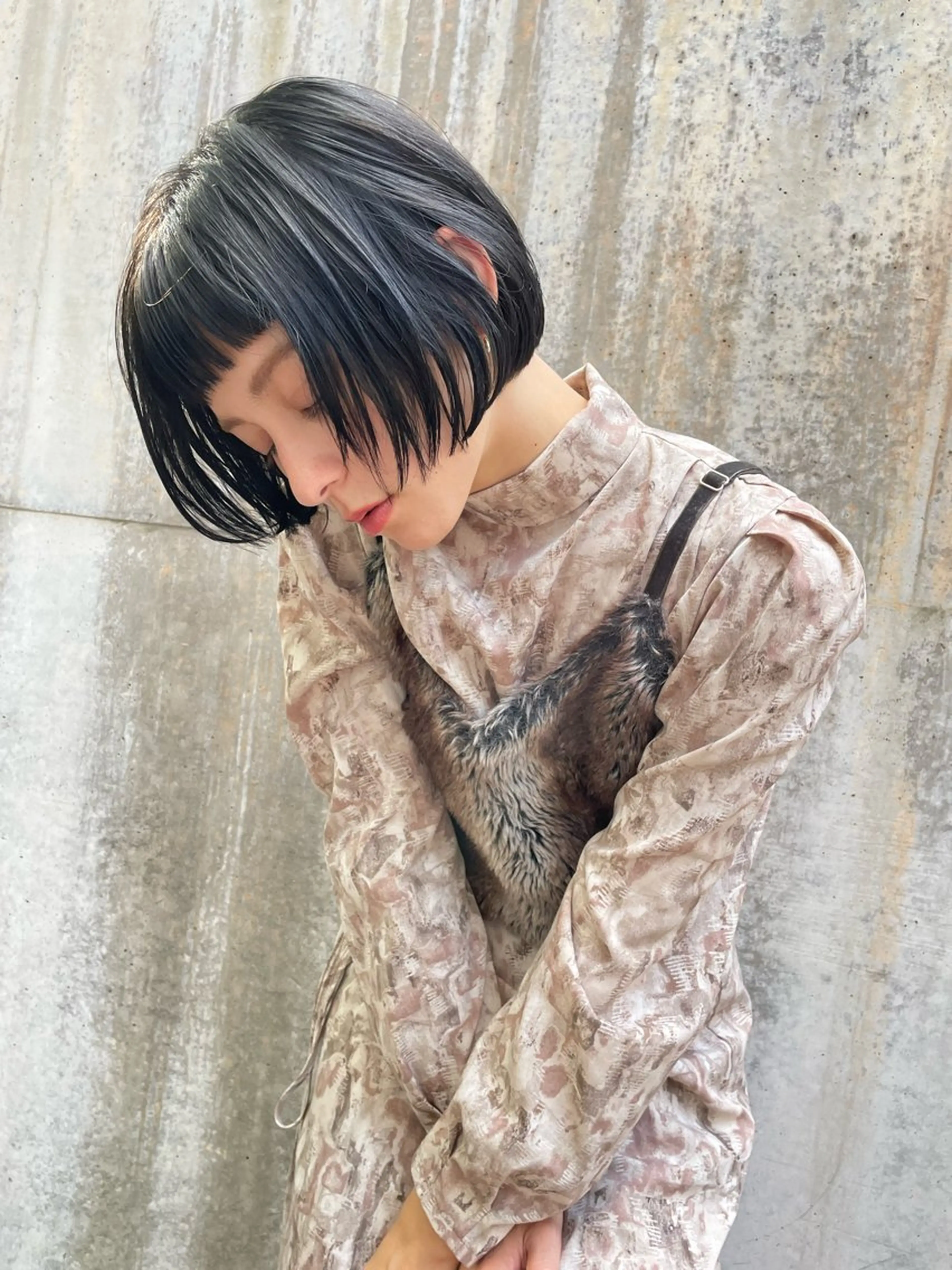 ショート カラー カット ヘアカラー トリートメント ショート/ボブ専門 宮脇美奈/南船場のヘアスタイル