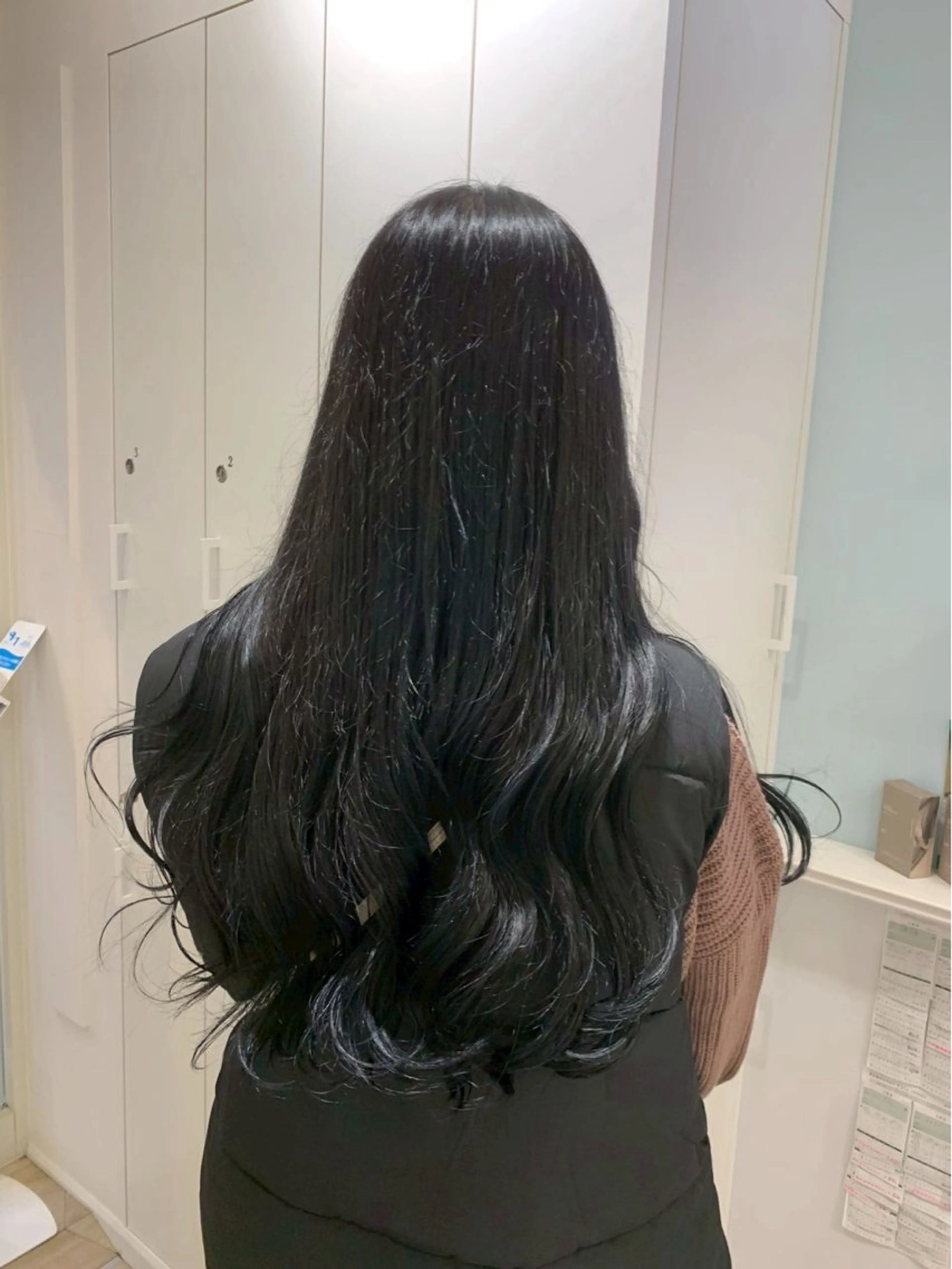 ロング カラー ParveMix 楠本結菜のヘアスタイル