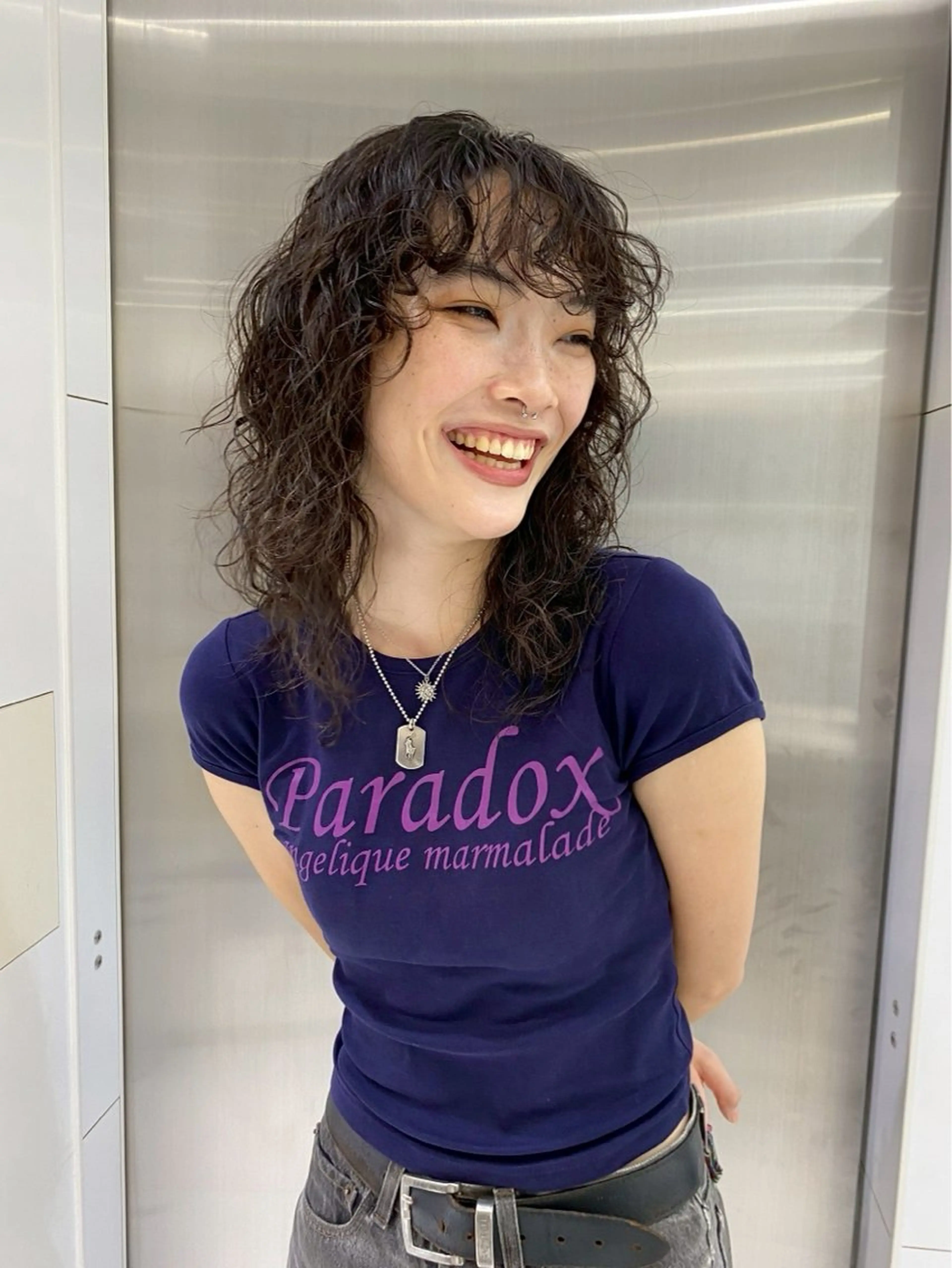 パーマ はにいハイライト カラー募集中のヘアスタイル