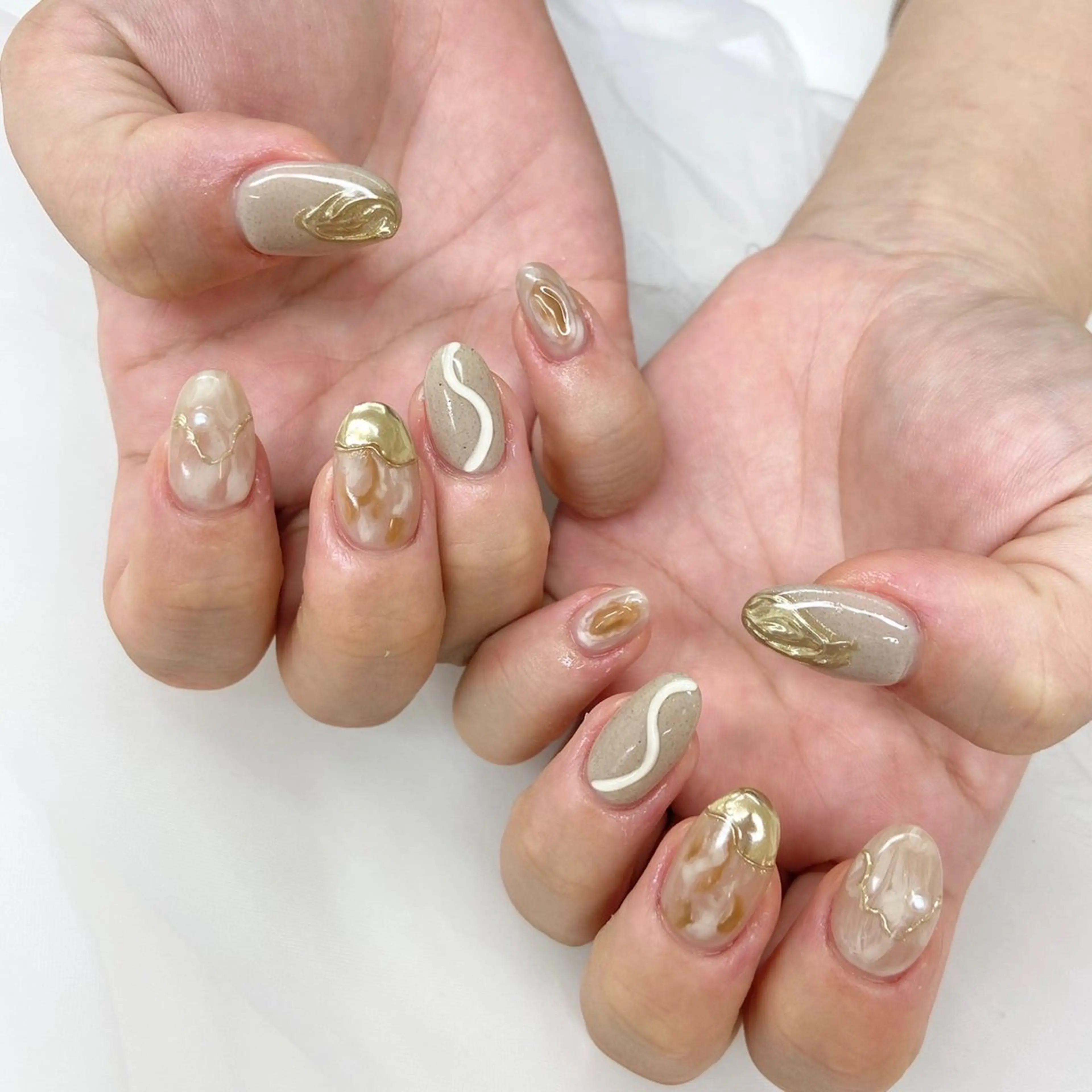 ミディアム ハンドネイル nail jaol池袋店所属・ネイルJaol 池袋のネイルデザイン