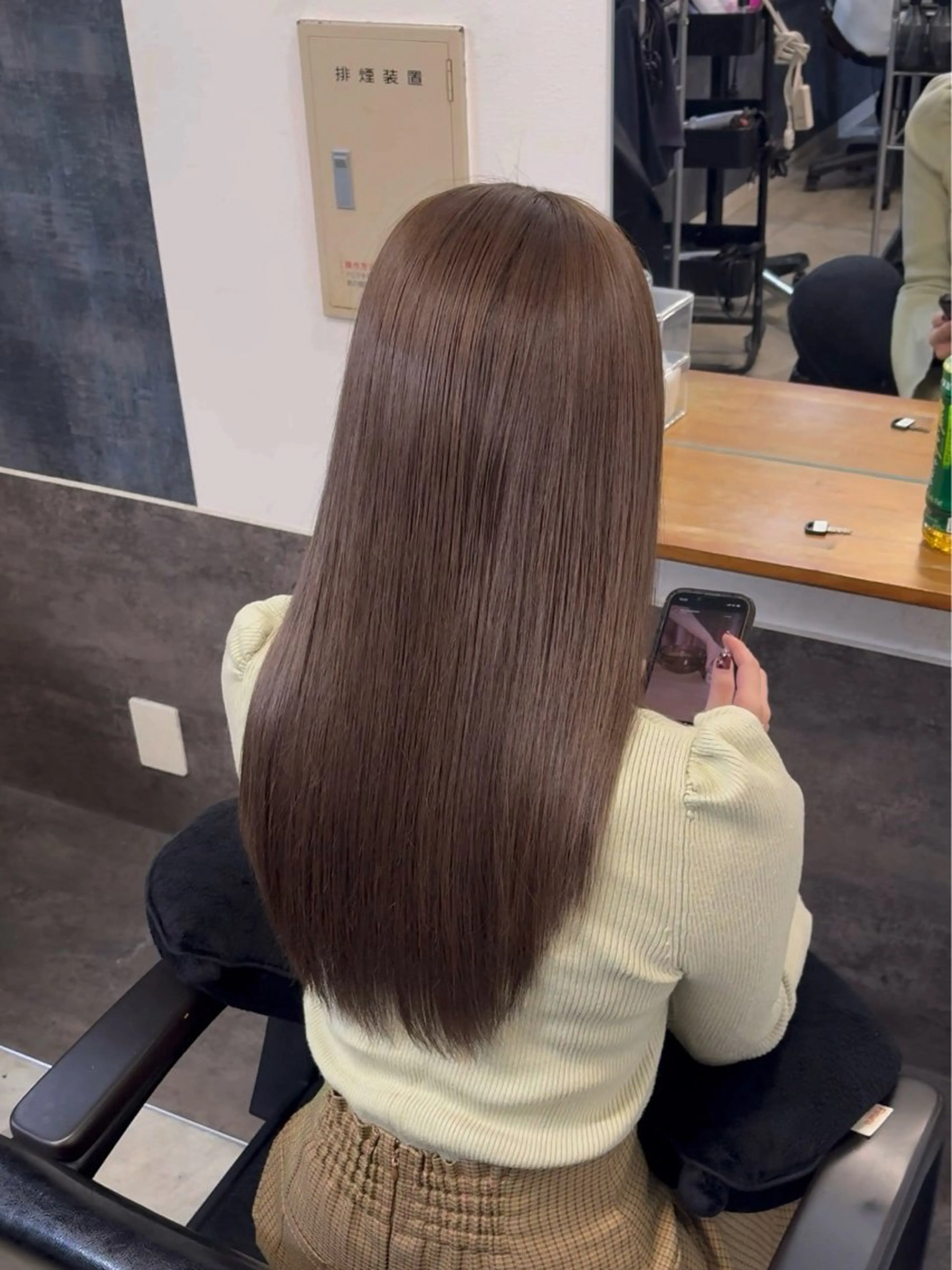 カラー ブリーチ グレージュ ブリーチなしカラー ヘアカラー meby所属・🩵福岡ブリーチなし カラー/紫音🩵のヘアスタイル