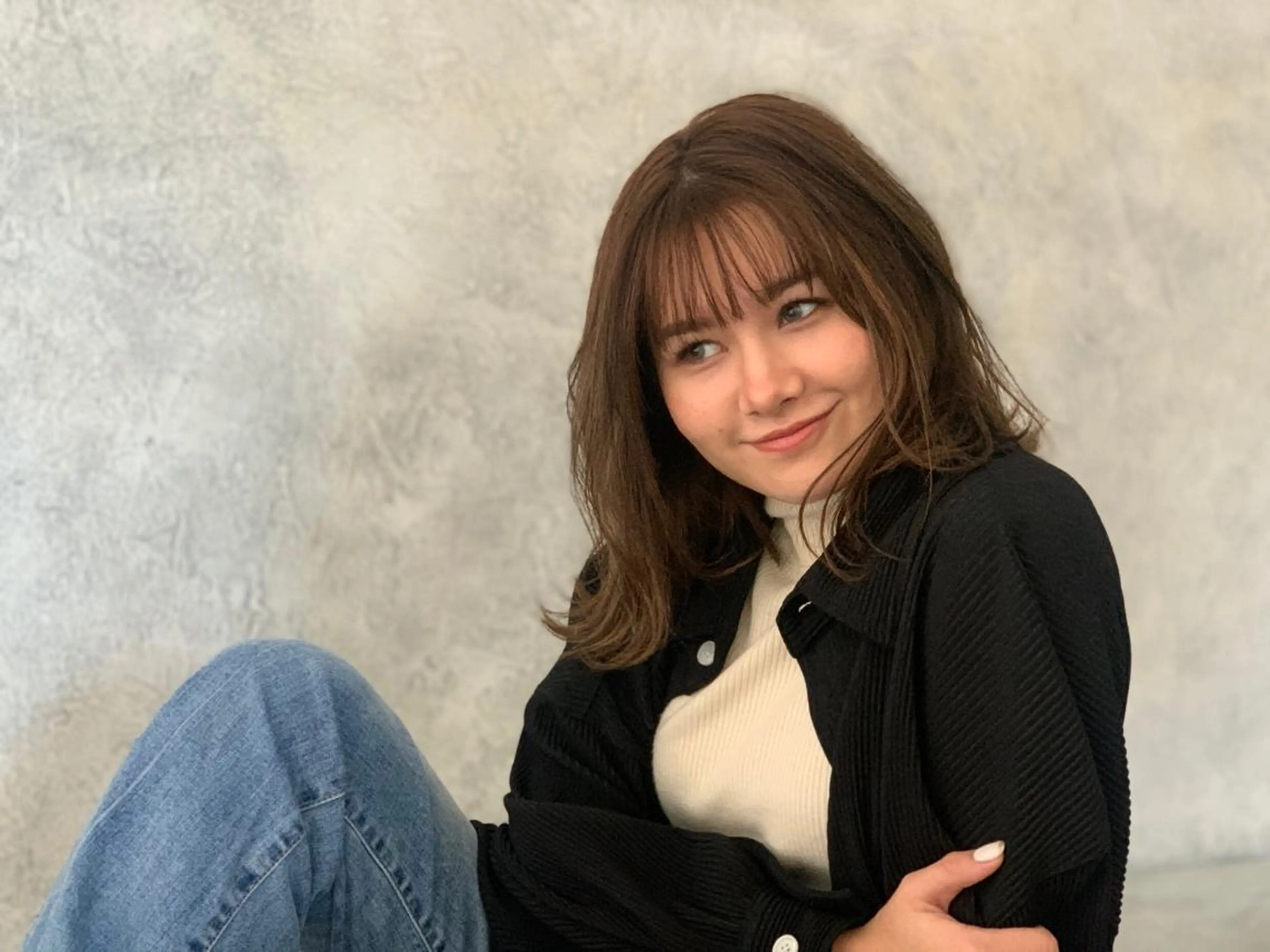 ミディアム カラー ヘアアレンジ 近藤千翔🩵 髪質改善Periodのエステ・リラクイメージ