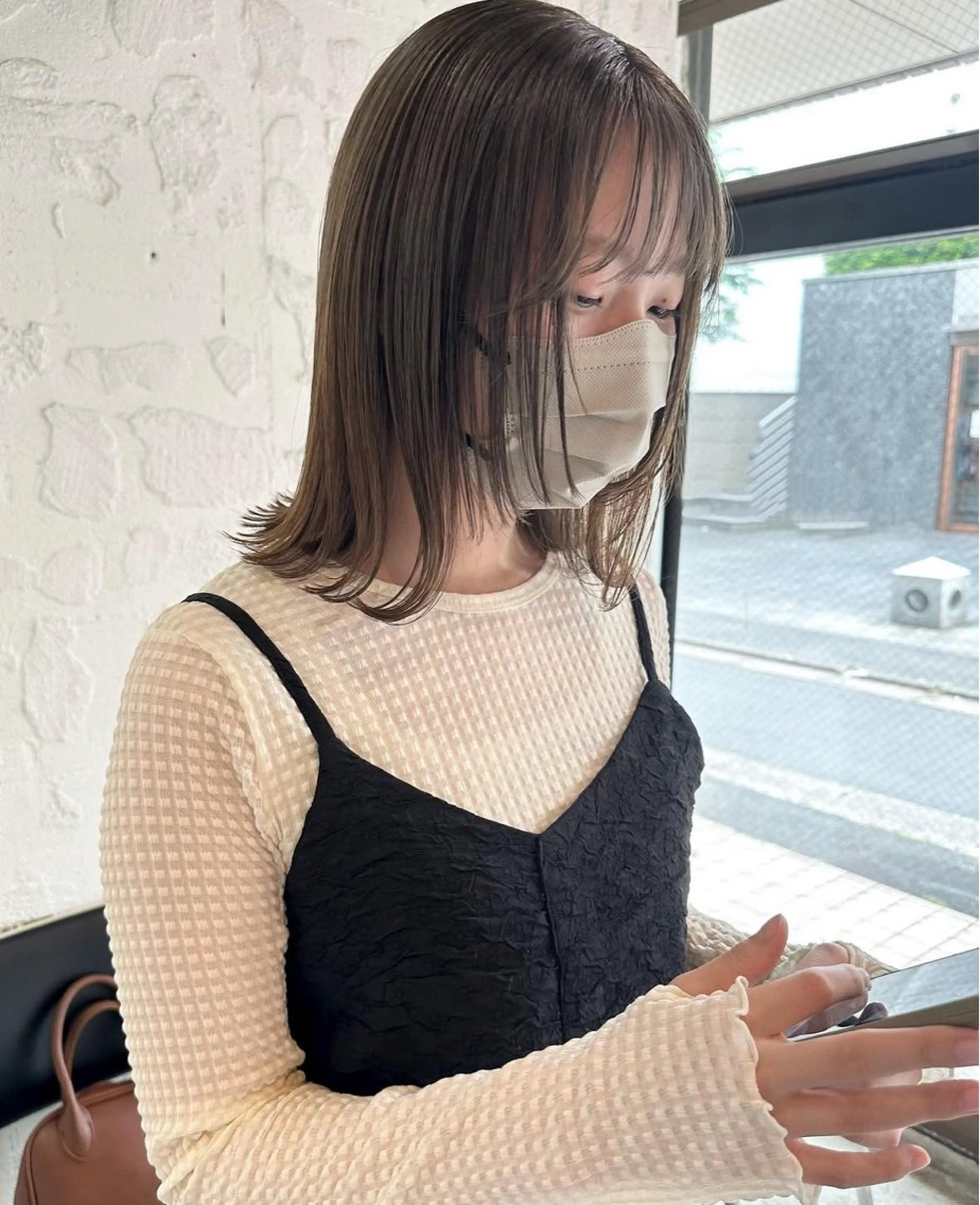 ミディアム カラー カット ヘアカラー トリートメント 柔らかいcolor 🌿harukaのヘアスタイル