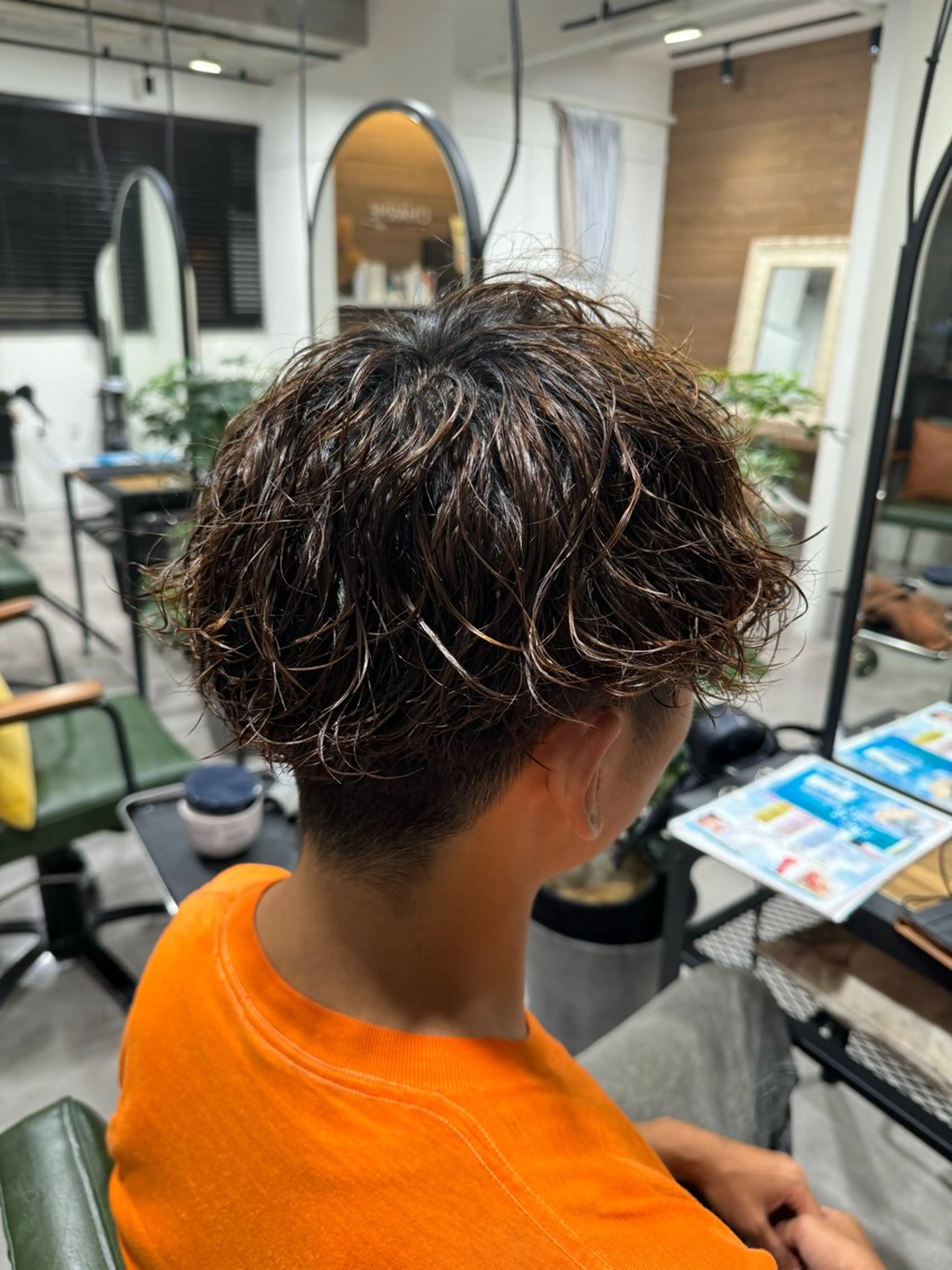 パーマ 平尾/艶カラー/ アッシュ系/中川誠大のヘアスタイル