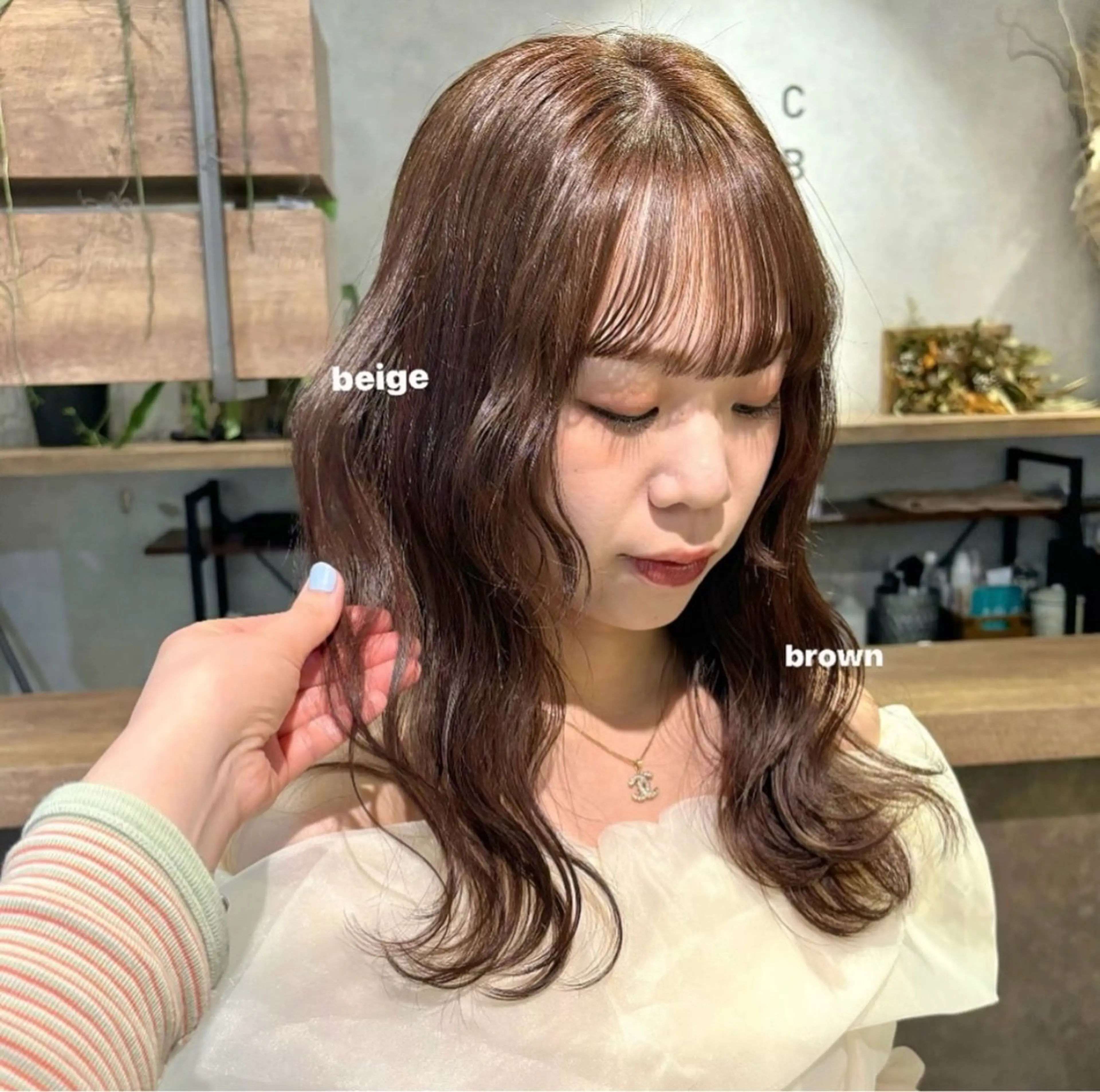 セミロング カラー カットモデル募集 nanami‪ ꪔ̤のヘアスタイル