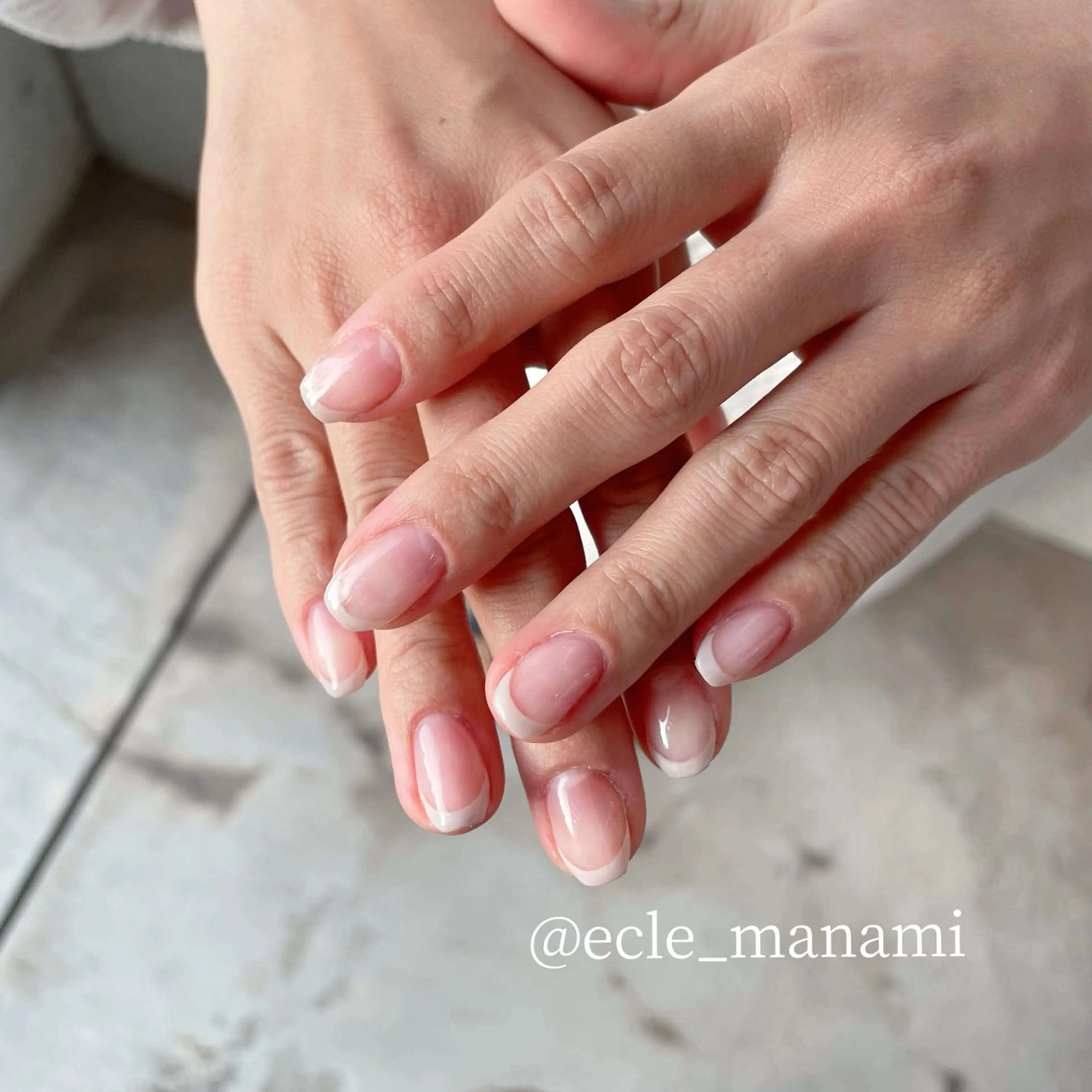 ネイル フレンチネイル Ecle AOYAGI🕊️のネイルデザイン