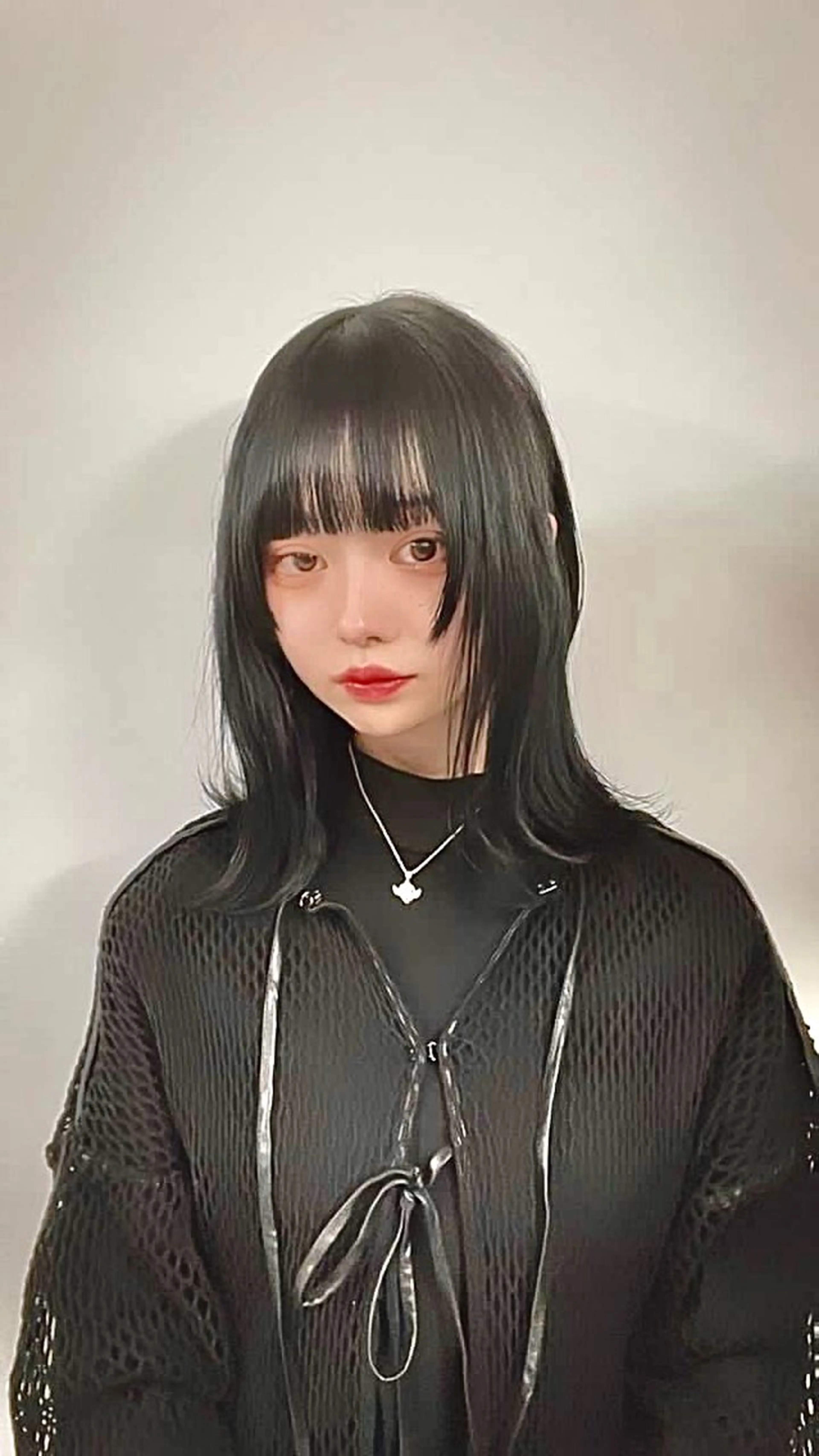 ミディアム カラー ヘアアレンジ ウルフレイヤー エクステ/kokiのヘアスタイル