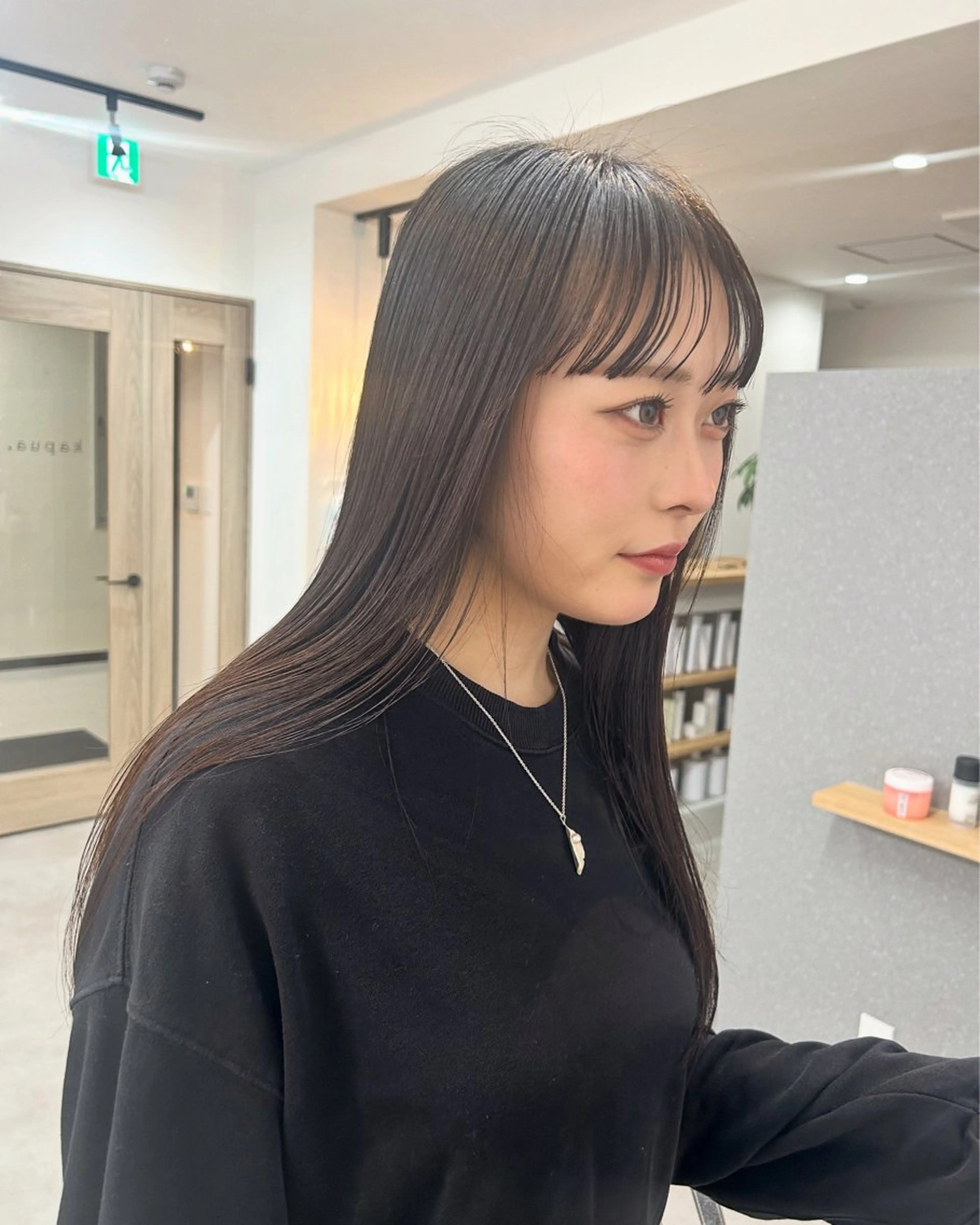 ロング カット トリートメント 後藤紗英/髪質改善 /オリーブベージュのヘアスタイル