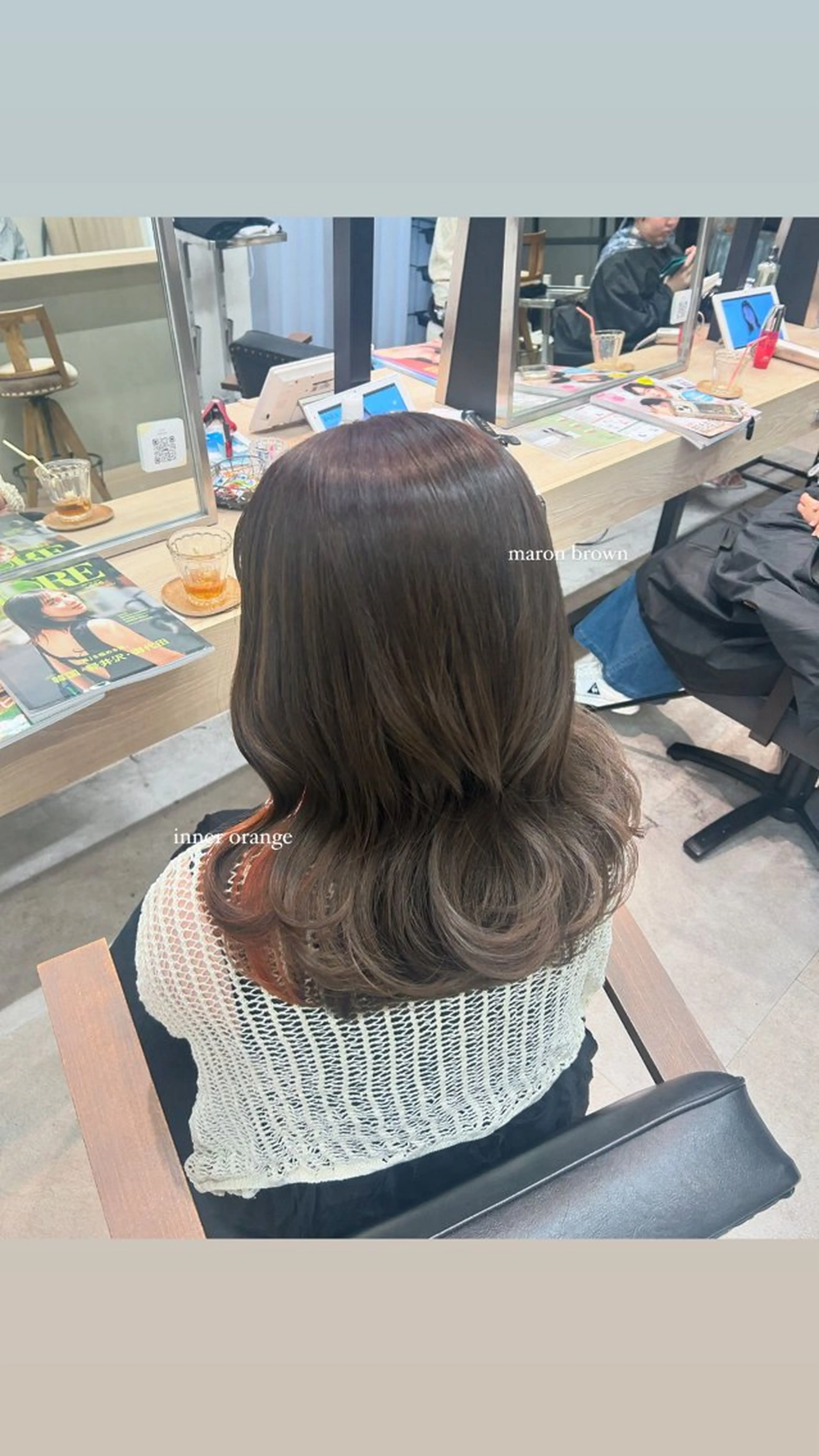 ミディアム rio¦ブラウン¦暗 髪¦縮毛矯正🌙のヘアスタイル