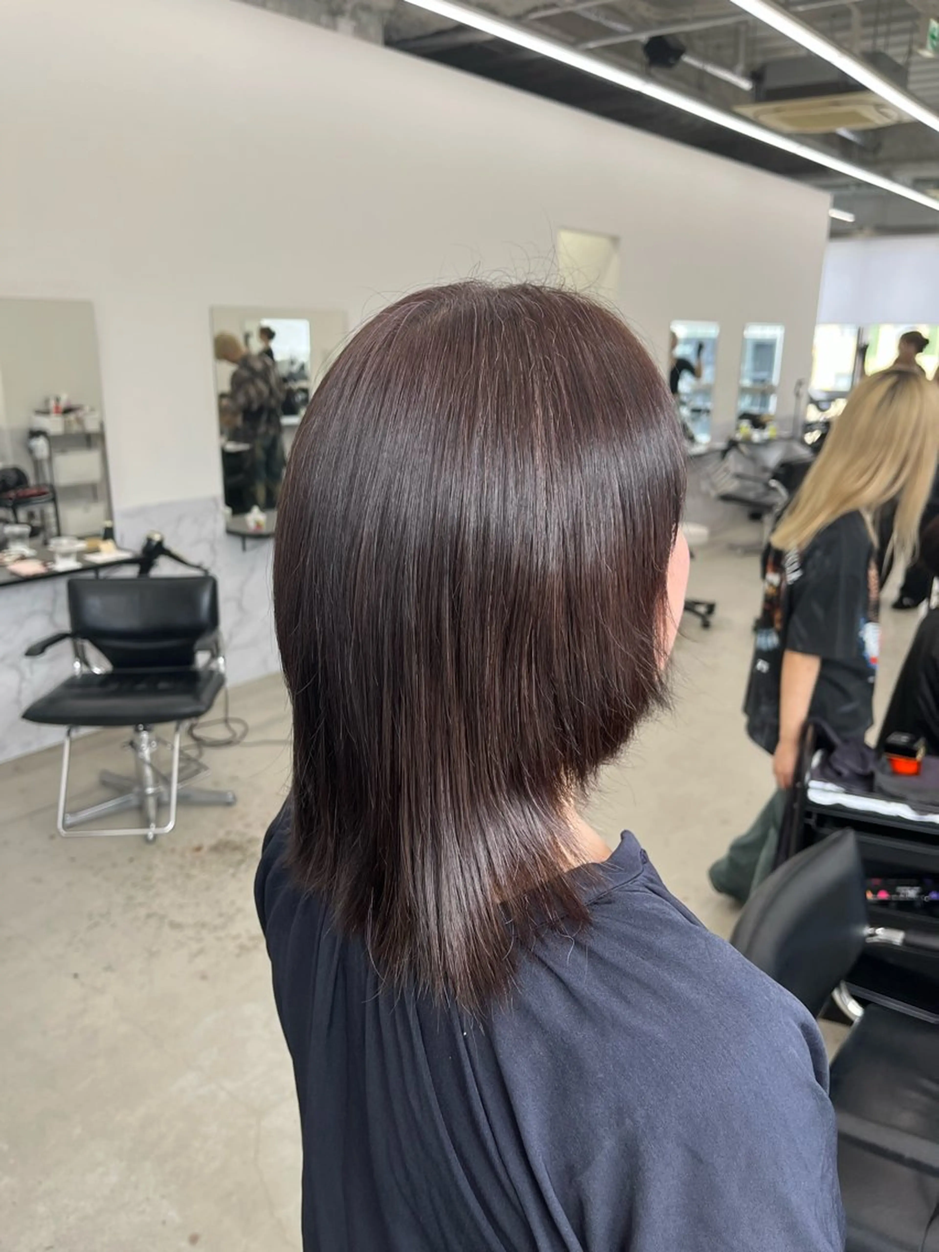 カラー 透明感カラー 田中 莉香のヘアスタイル