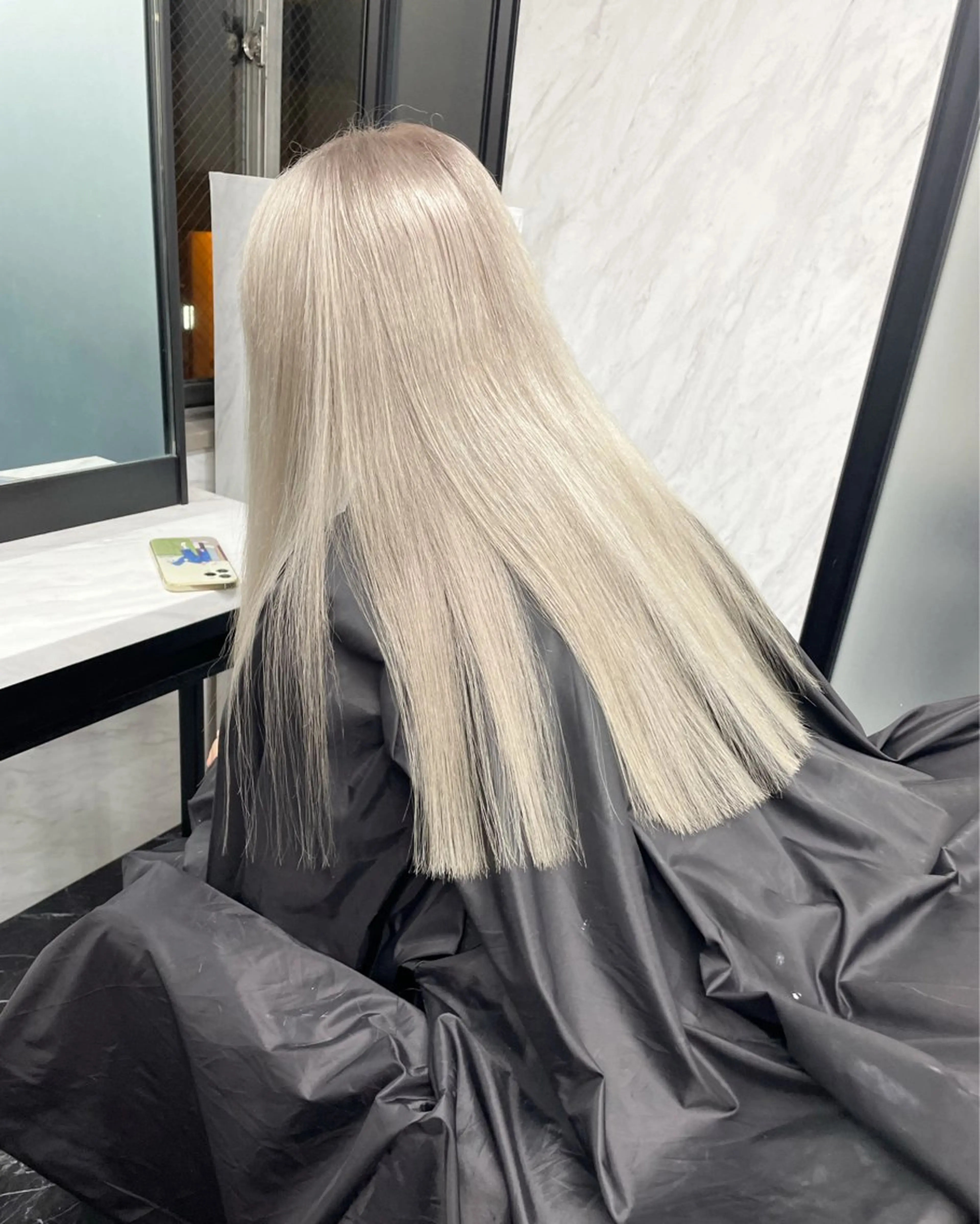 ロング カラー ヘアカラー トリートメント Ria OSAKA　梅田所属・マリカ🦋韓国 ハイトーン/エクステのヘアスタイル