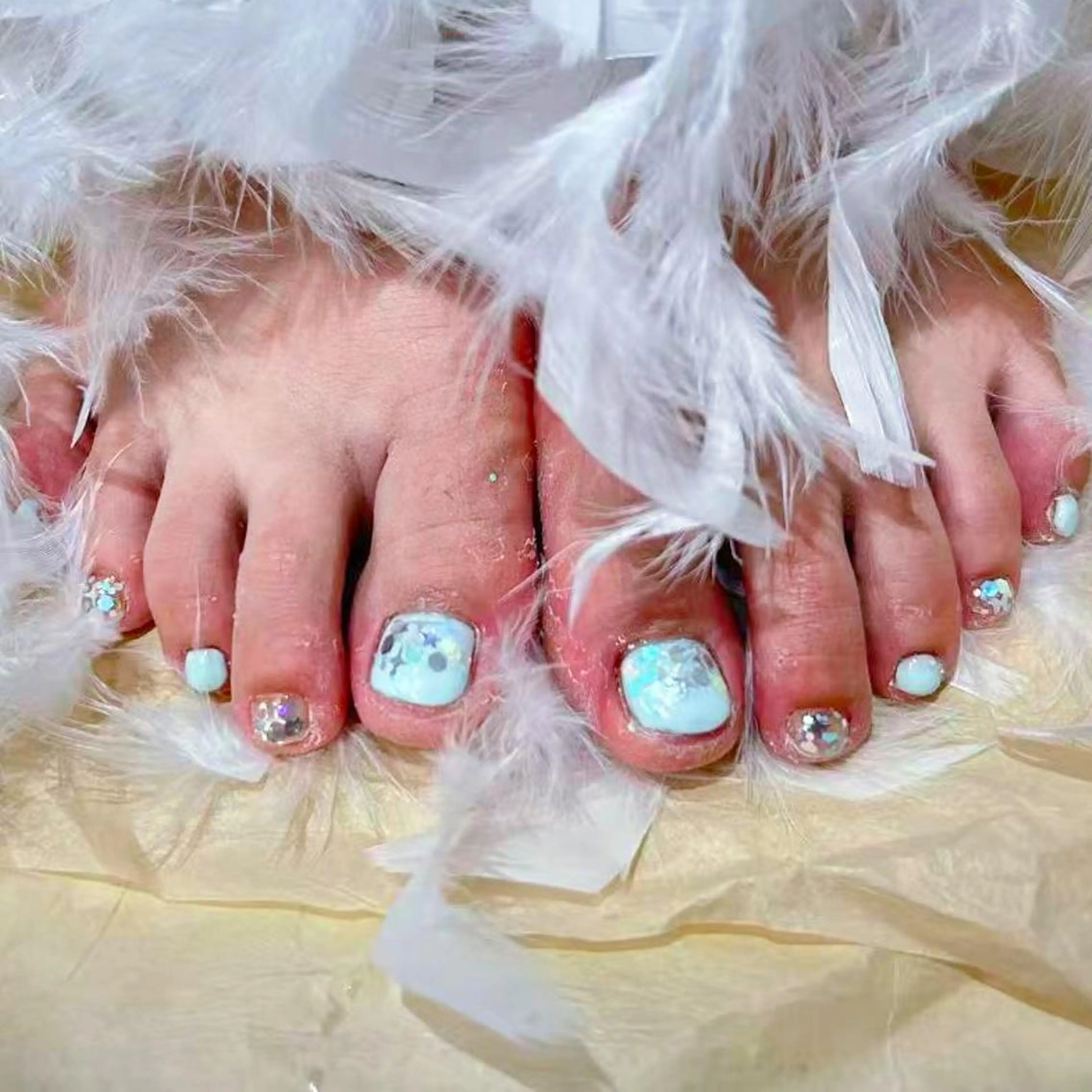 ネイル アートネイル オーロラネイル ガーリー キラキラネイル マグネットネイル ハンドネイル ハンドケア Diamond ✨のネイルデザイン