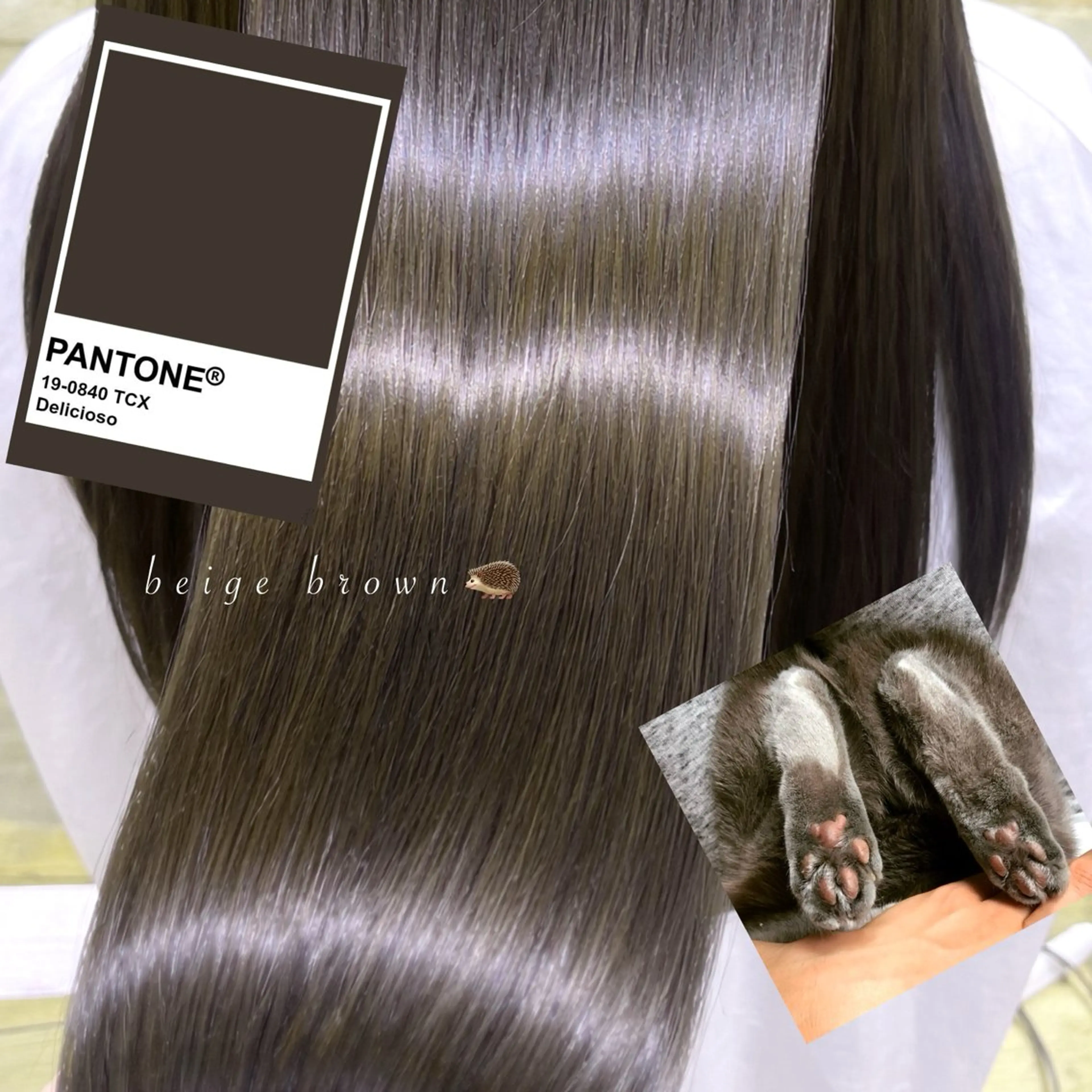 セミロング カラー 透明感カラー ヘアカラー トリートメント カライング所属・垢抜けレイヤー× 透明感🦖izumiのヘアスタイル