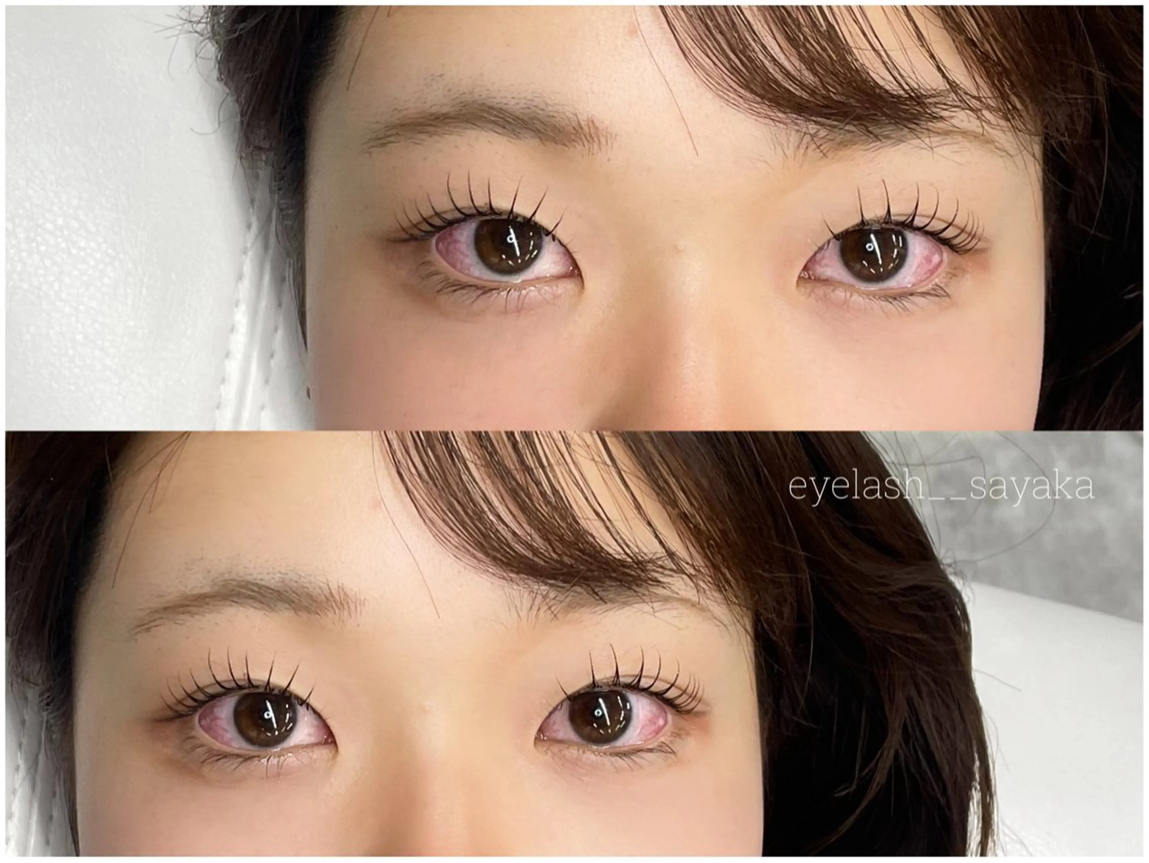 マツエク・マツパ 束感まつ毛 韓国風マツエク パリジェンヌラッシュリフト まつげパーマ 一重×まつ毛パーマ モテ眉No1🎀 sayaka.nの眉毛・アイブロウイメージ