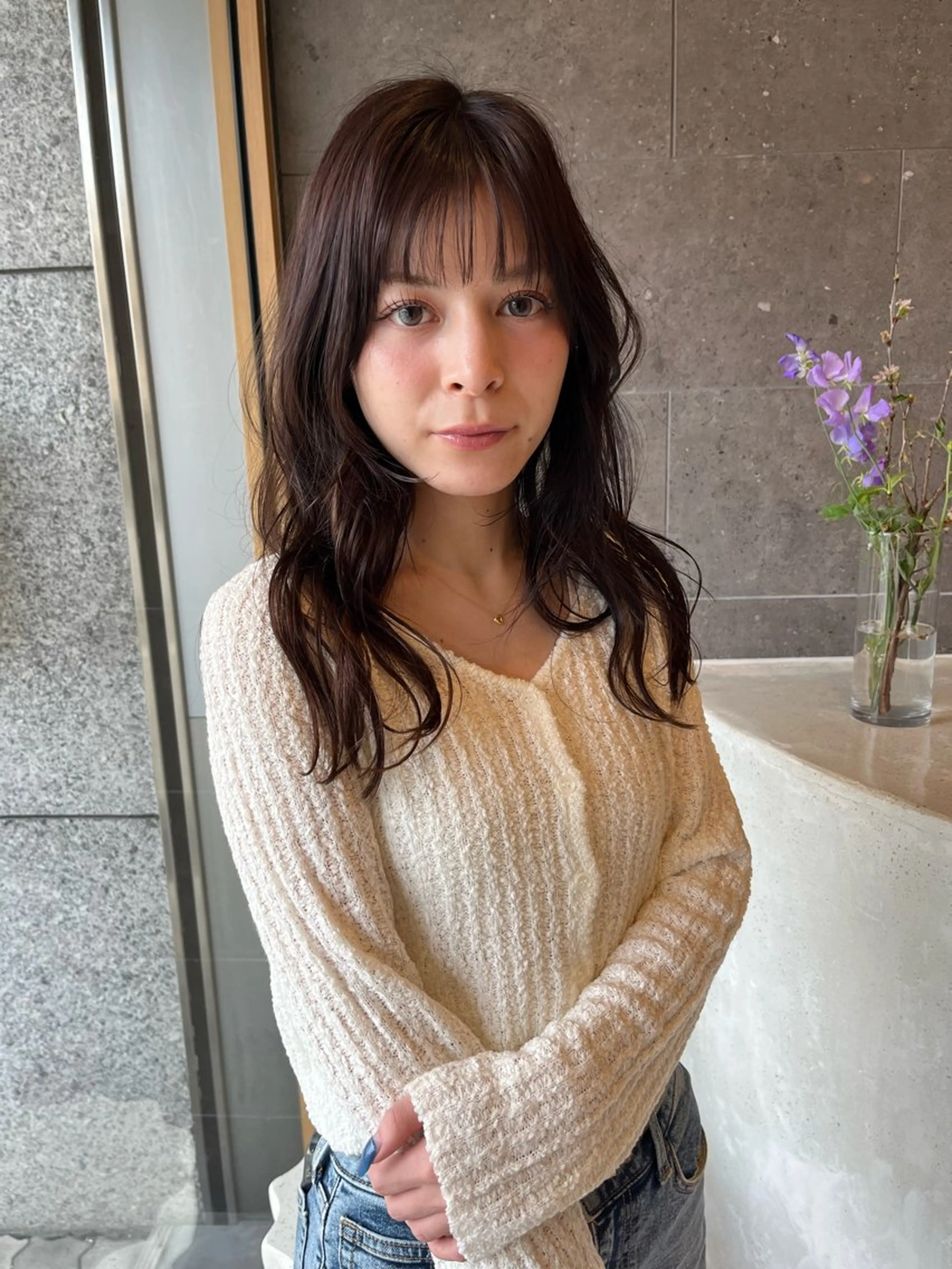 ロング カラー ロエ平尾山荘所属・平尾/高宮/艶カラー /ハイライト/綜一郎のヘアスタイル