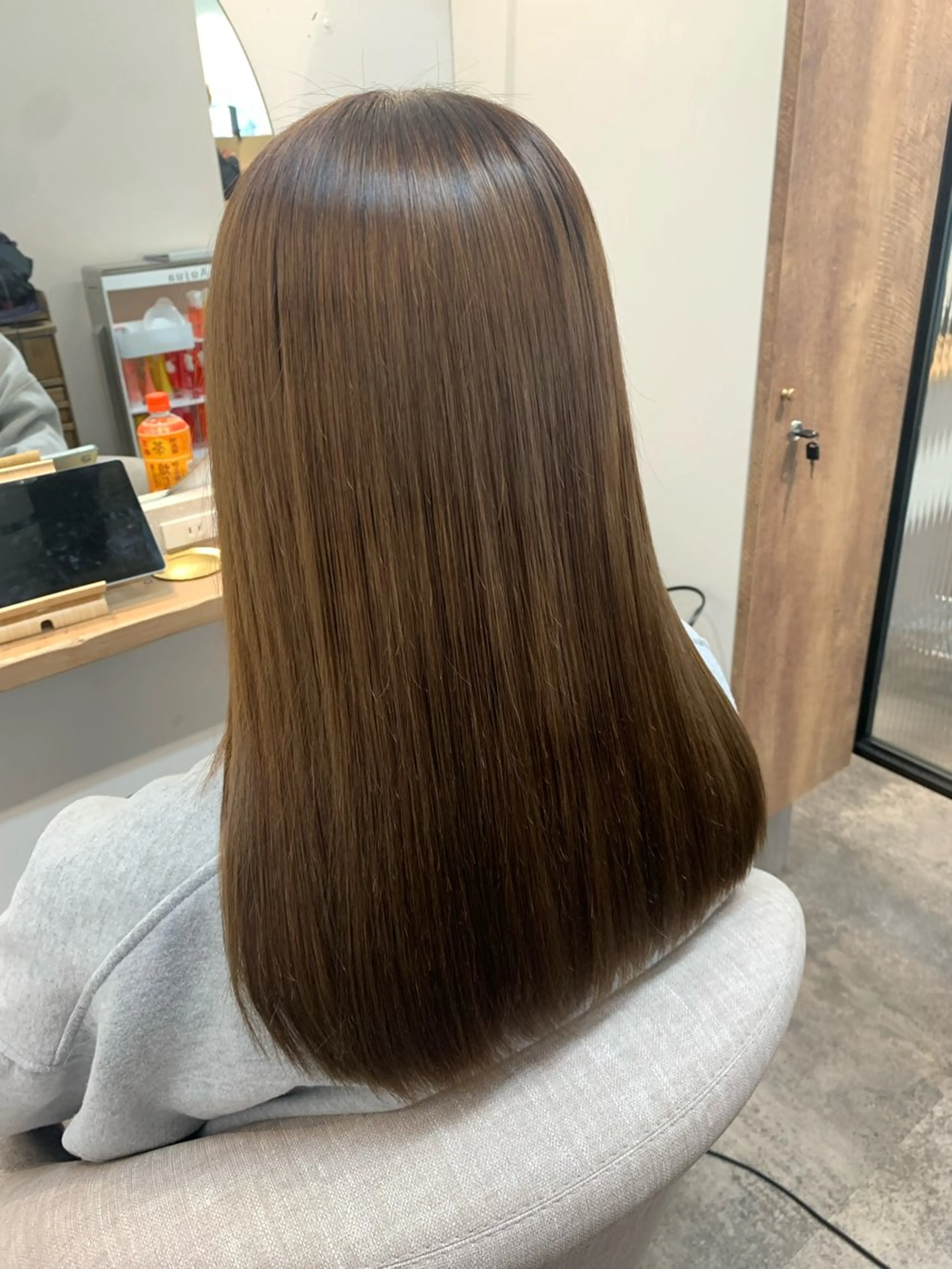 ロング カラー 縮毛矯正 トリートメント Nagisa ナギサのヘアスタイル