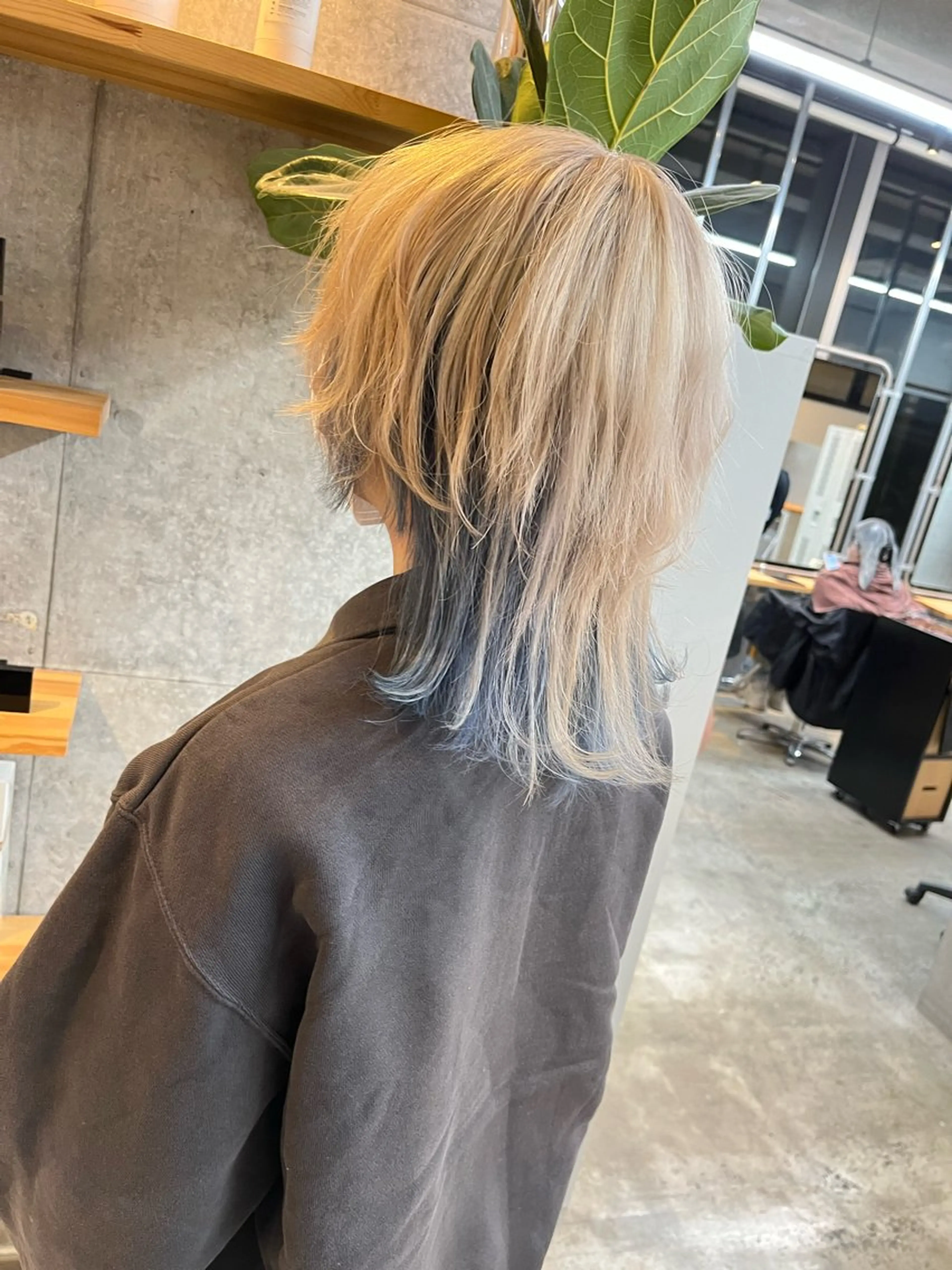 ミディアム カラー ヘアカラー ハイトーンカラ ー/小川のヘアスタイル