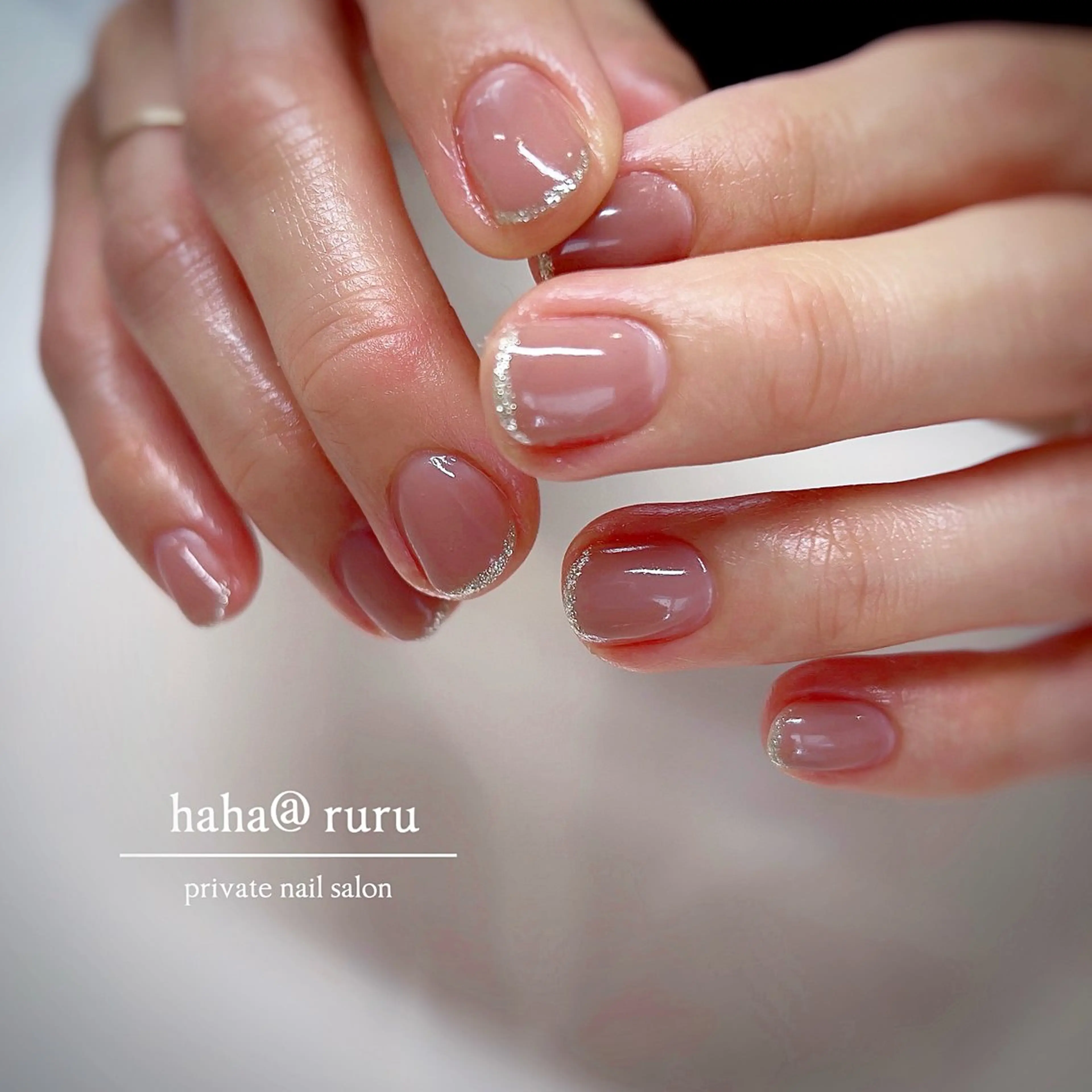 ネイル オフィスネイル ワンカラーネイル ハンドネイル haha@ ruruのネイルデザイン