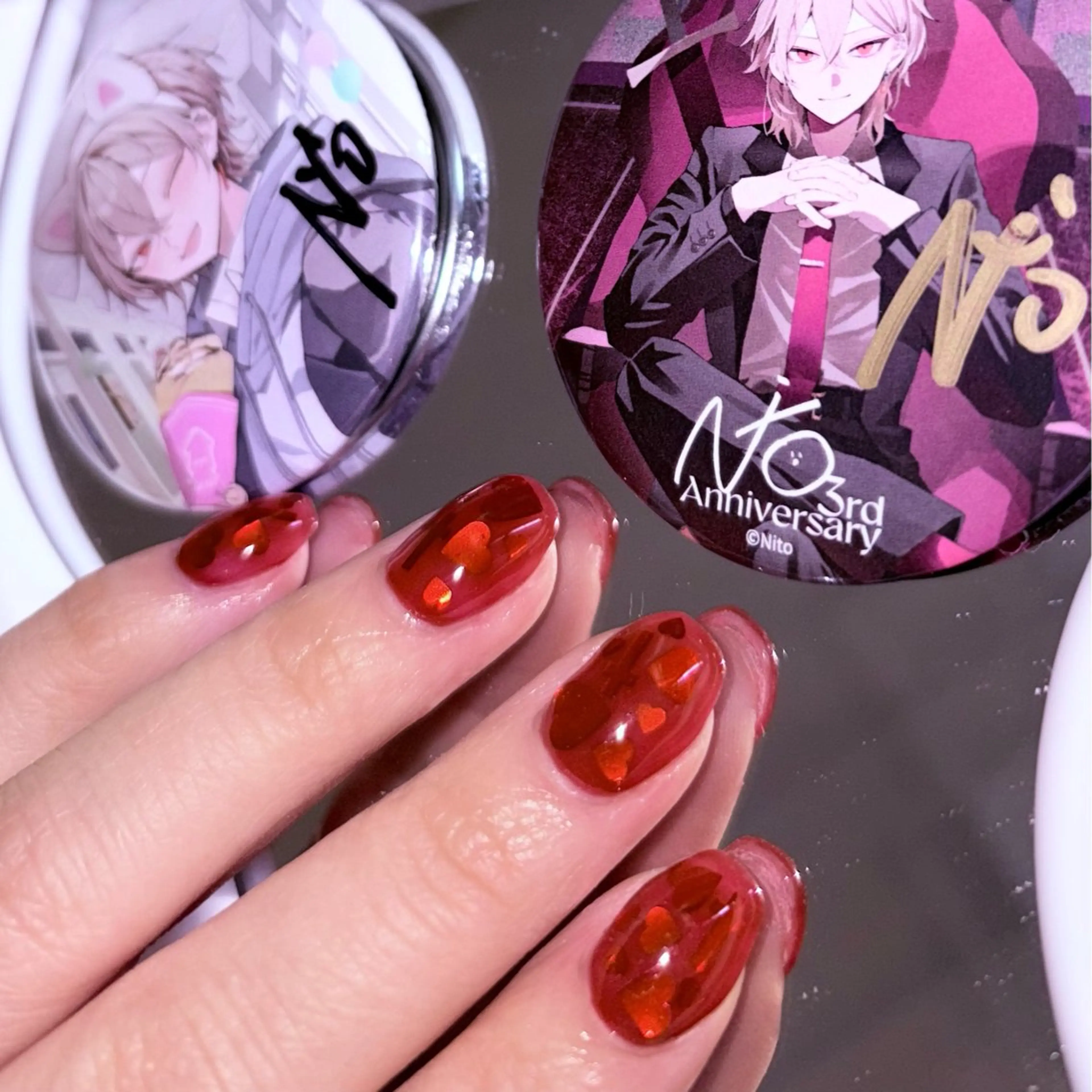 ネイル フレンチネイル ガーリー グラデーション ハート スカルプネイル toyvenail 🖤enaのネイルデザイン