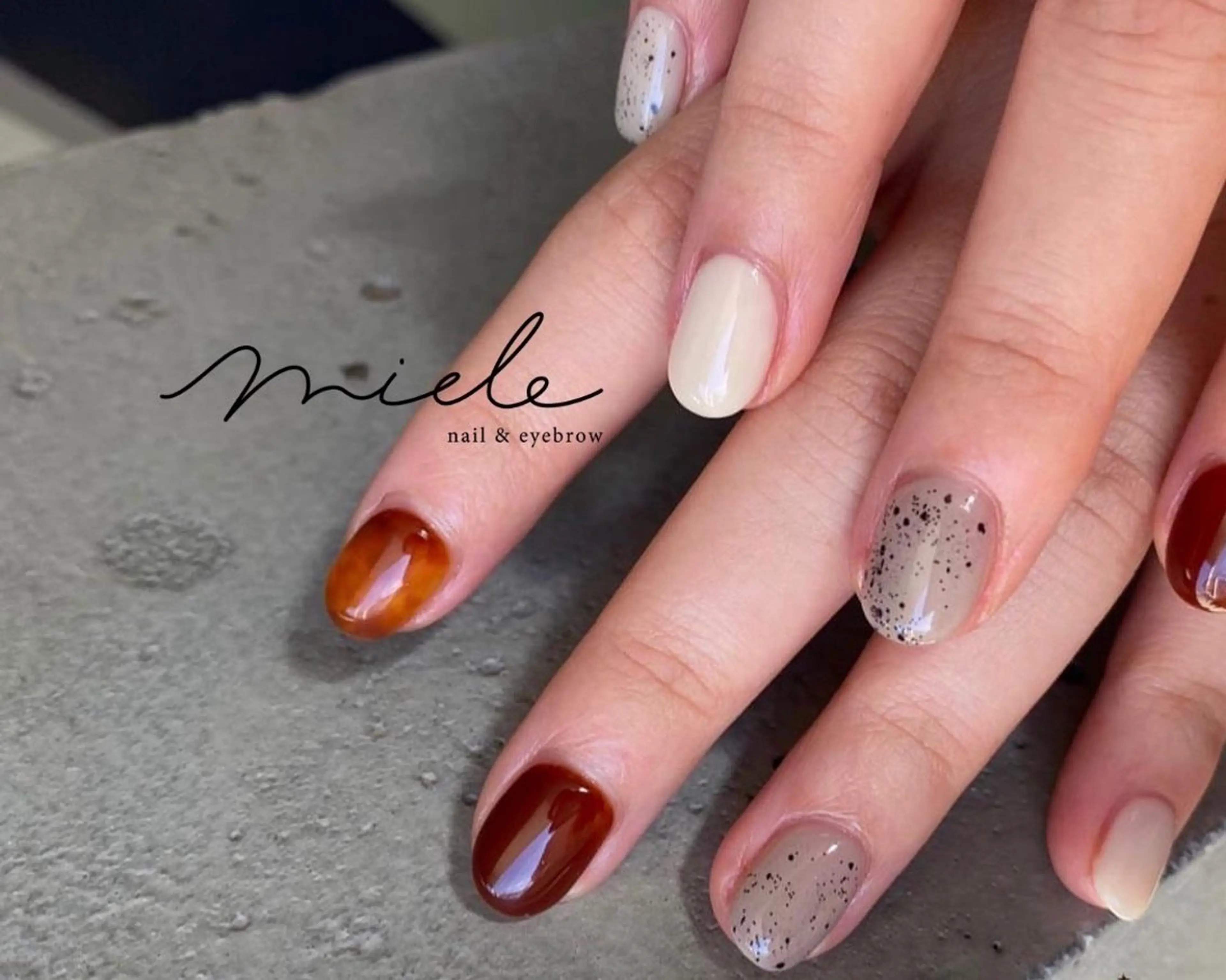 ネイル ハンドネイル miele【ミエレ】 シンプル一癖のネイルデザイン