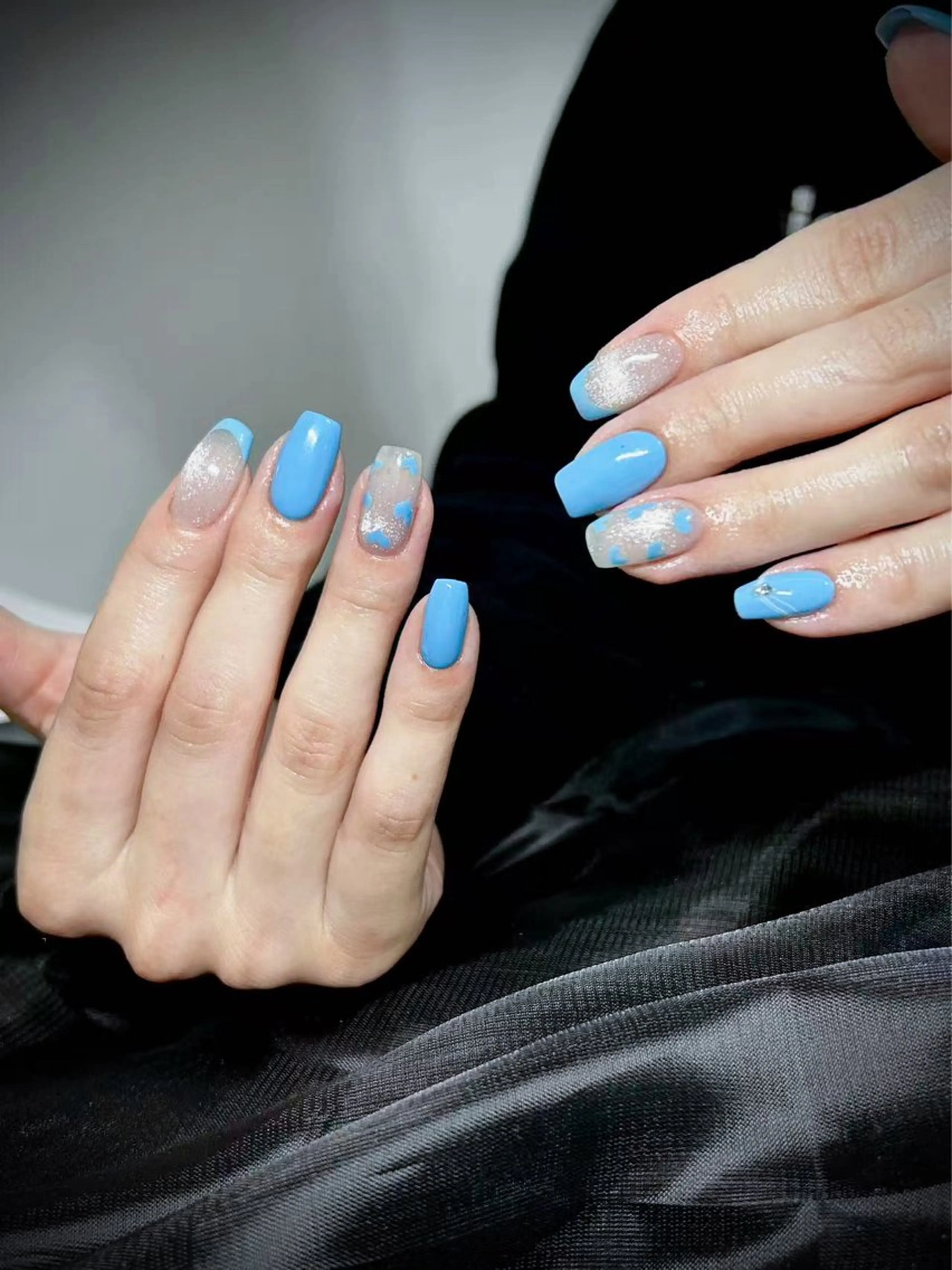 ネイル スカルプネイル シンプルネイル Lunailsalon所属・Lu nailsalonのネイルデザイン