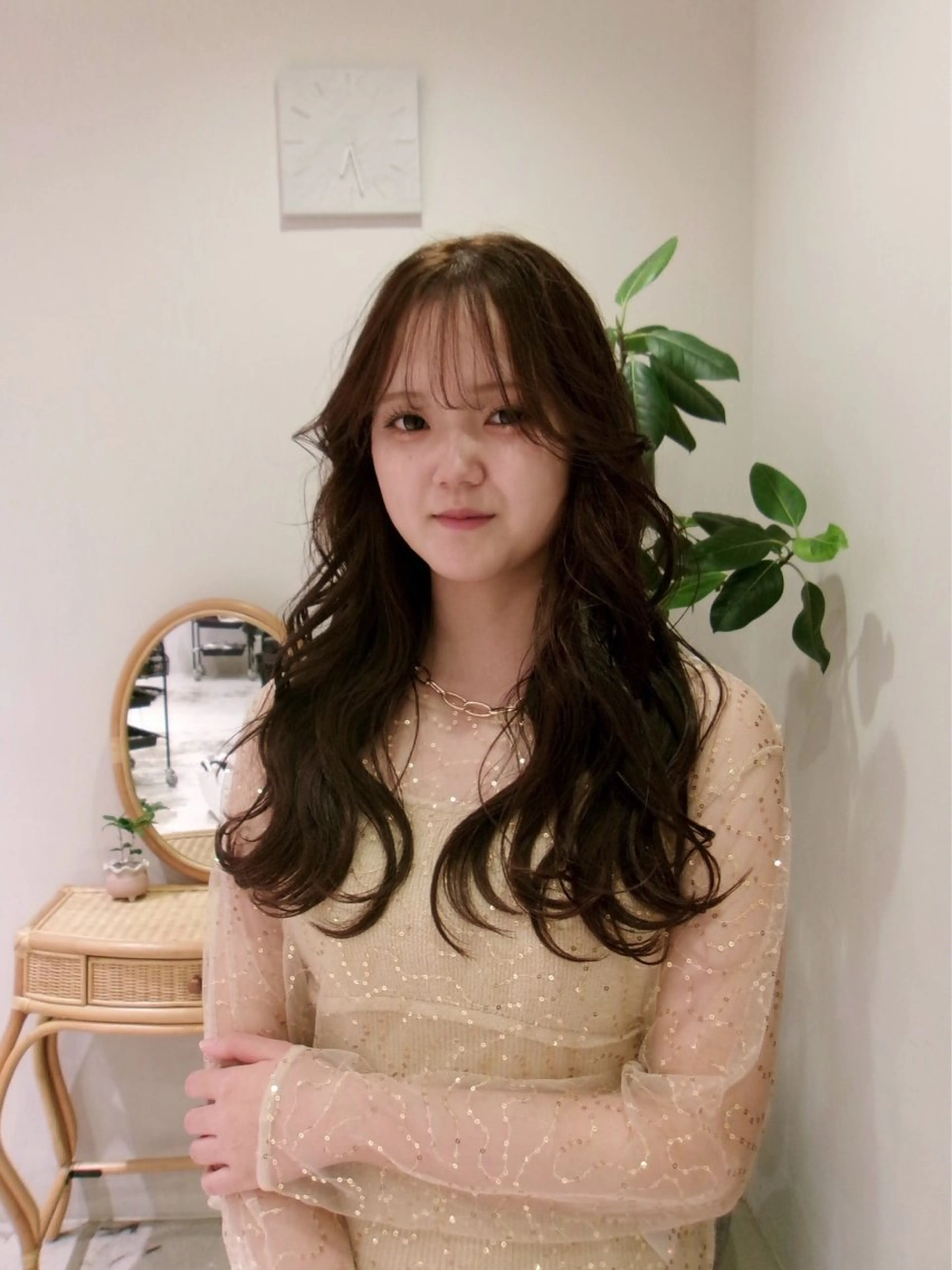 ロング カラー パーマ 高桑 みひののヘアスタイル