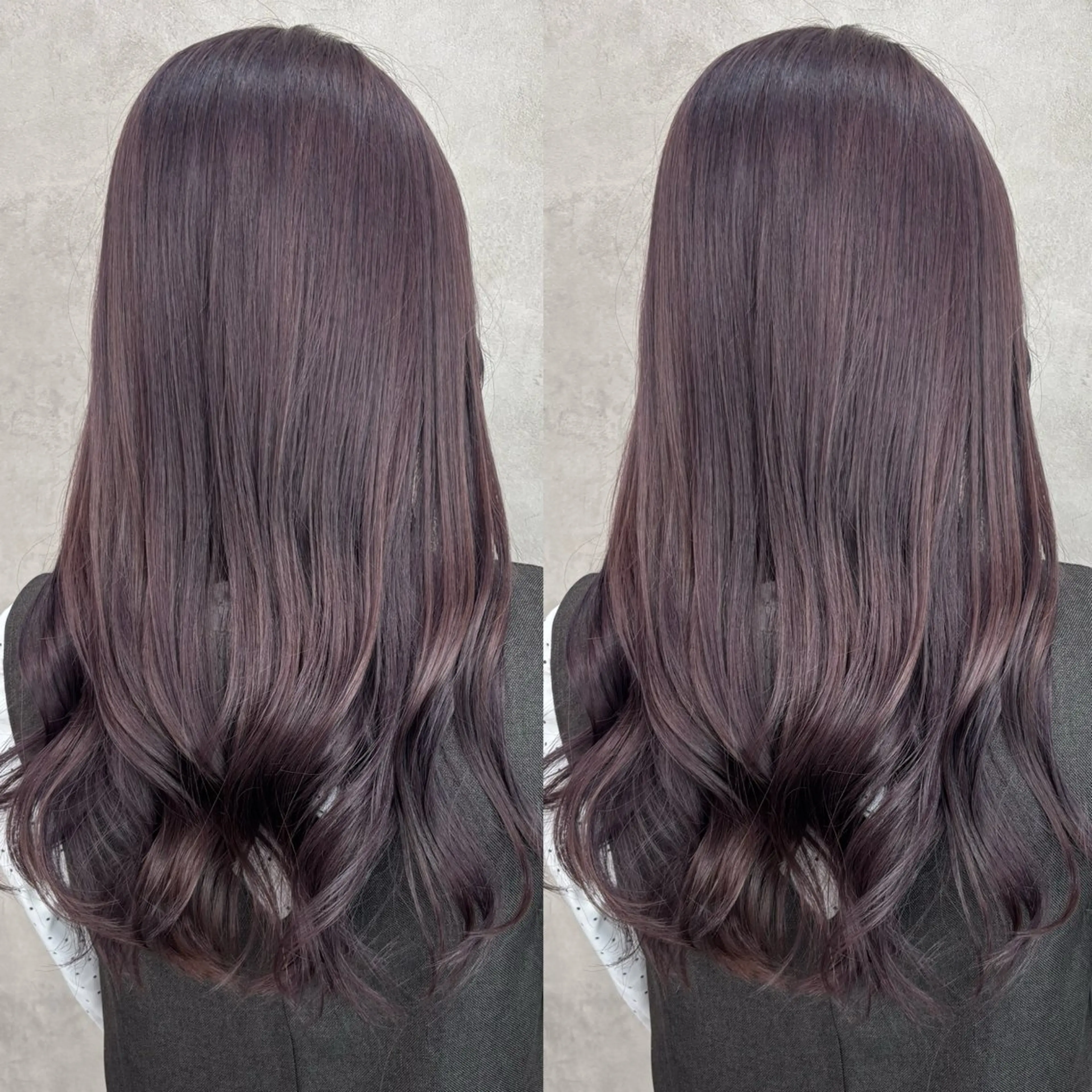 ロング カラー ベージュカラー ラベンダーカラー ラベンダーベージュ ヘアカラー 💎色落ち綺麗に白肌 ラベンダー💎りんのヘアスタイル