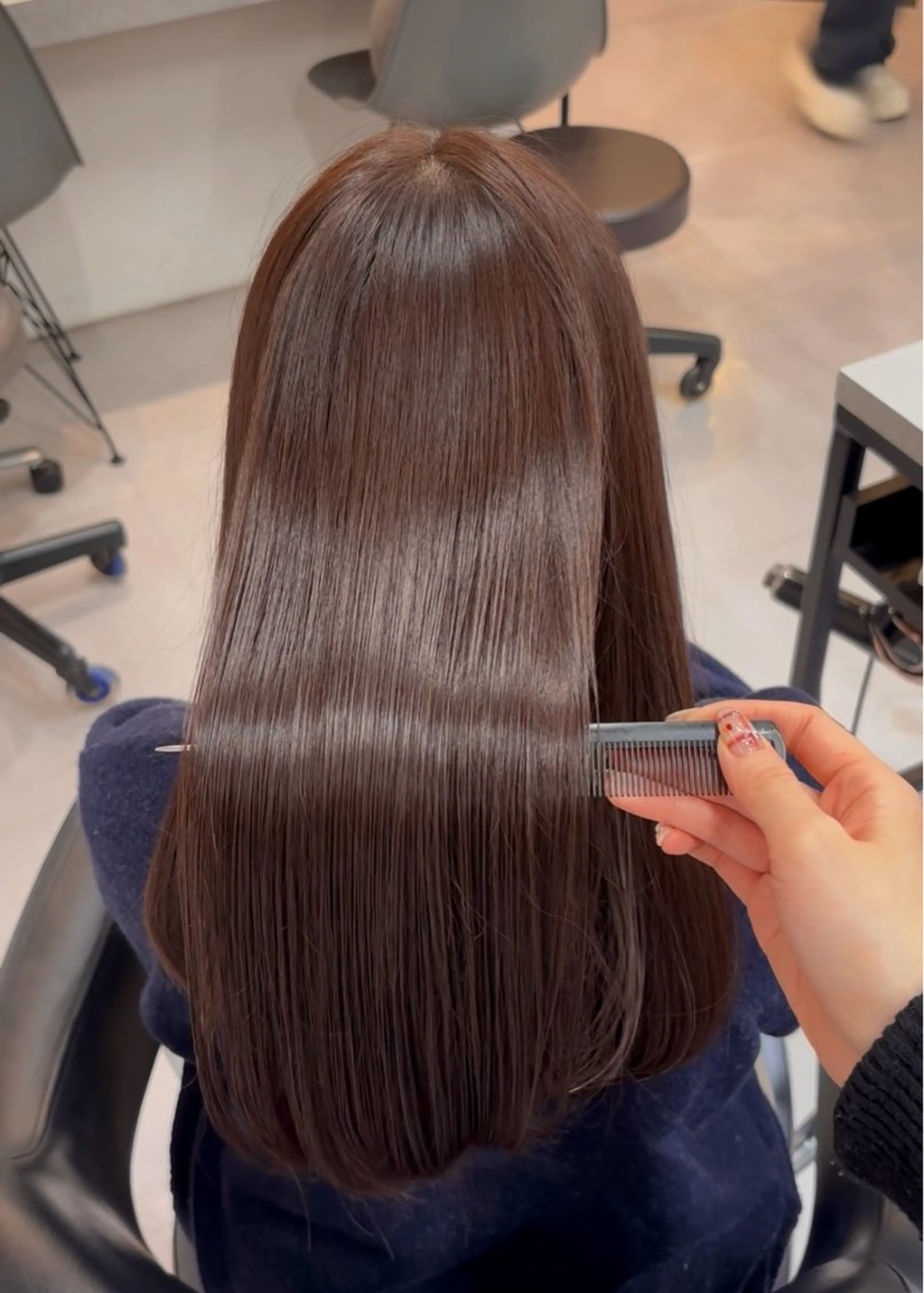 ロング カラー ヘアカラー 透明感カラー🩰🤍 髪質改善🪄/伽音のヘアスタイル