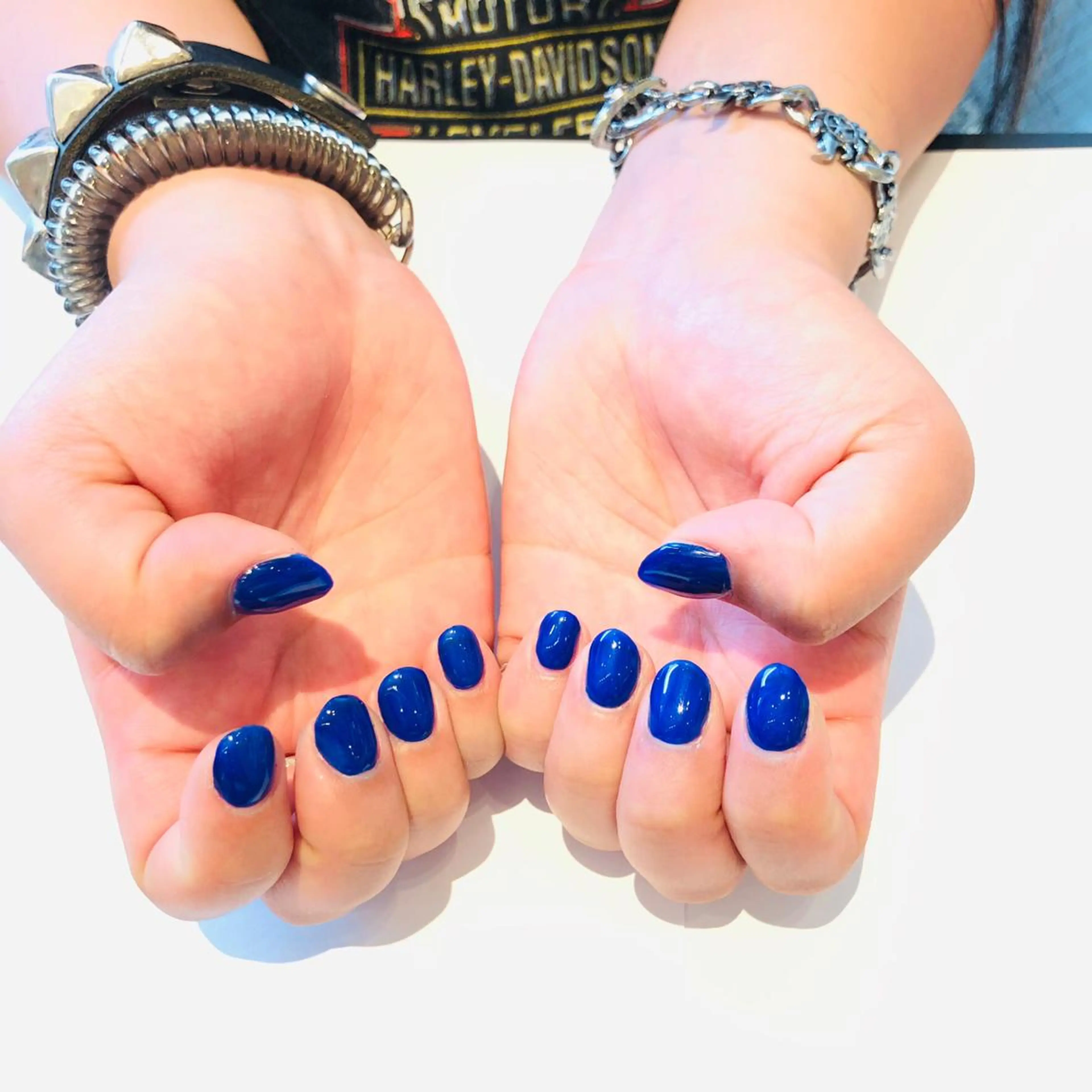 ネイル ブルー 大阪福島 韓国まつげ Sayaka🤍🐩のマツエク・マツパデザイン