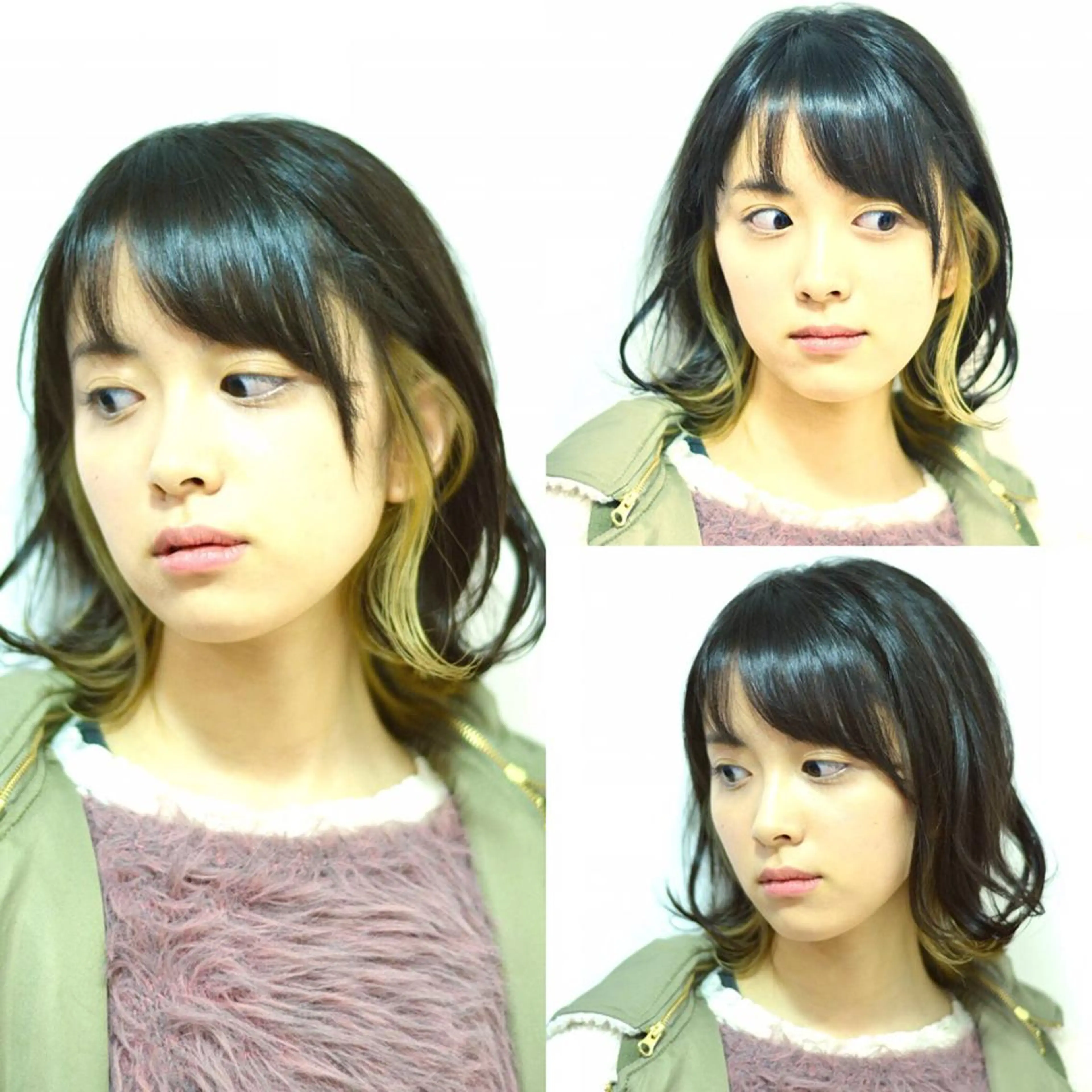 ミディアム カラー 大木 拓瑞のヘアスタイル